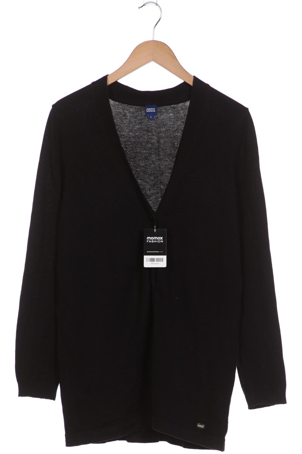 

CECIL Damen Strickjacke, schwarz