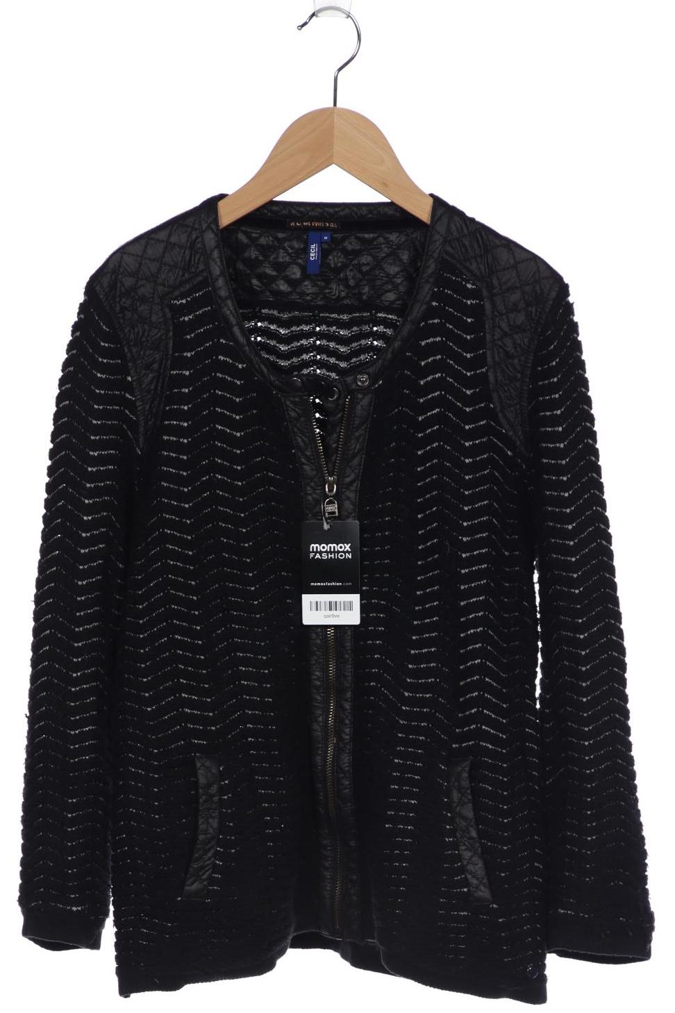 

CECIL Damen Strickjacke, schwarz