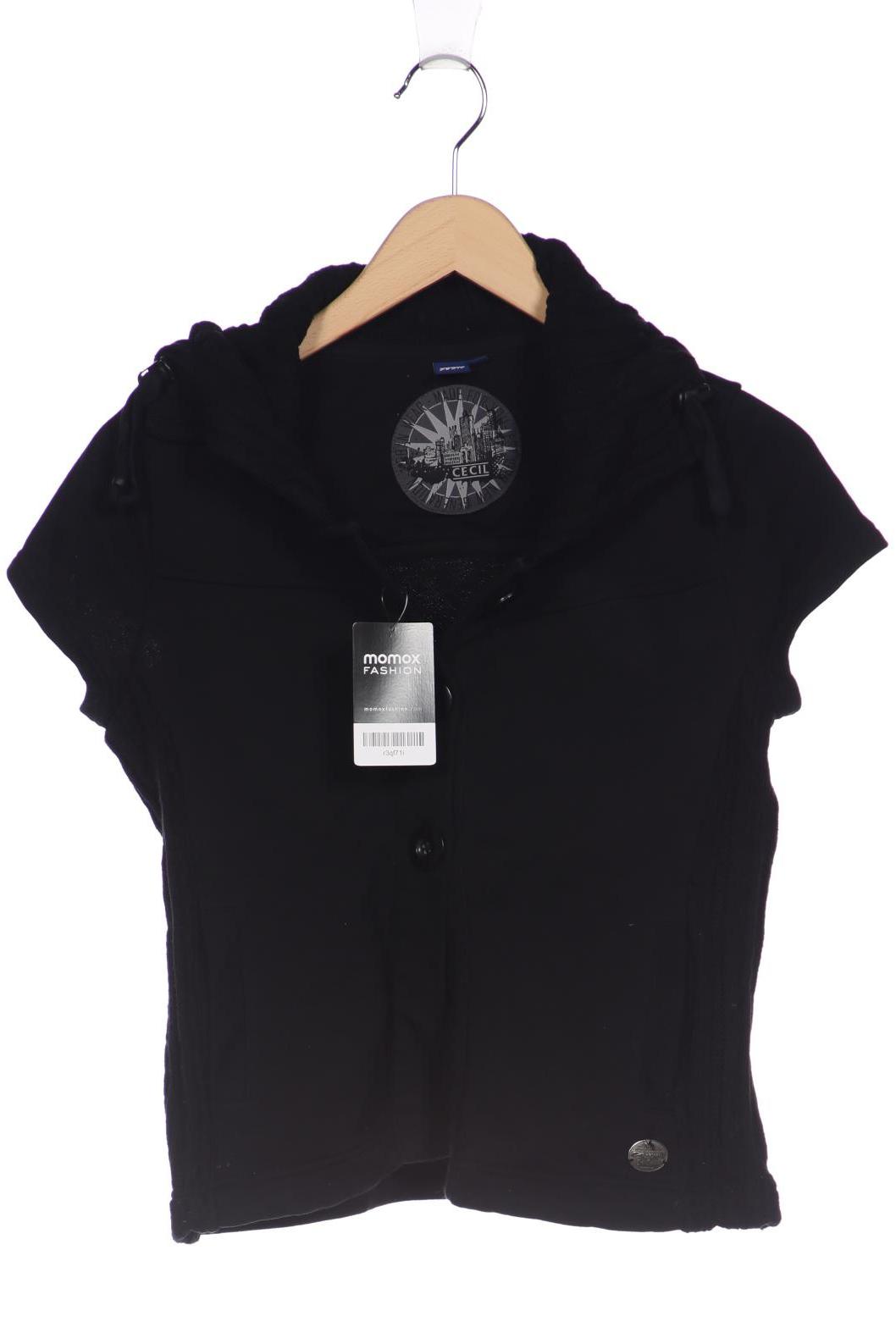 

CECIL Damen Strickjacke, schwarz