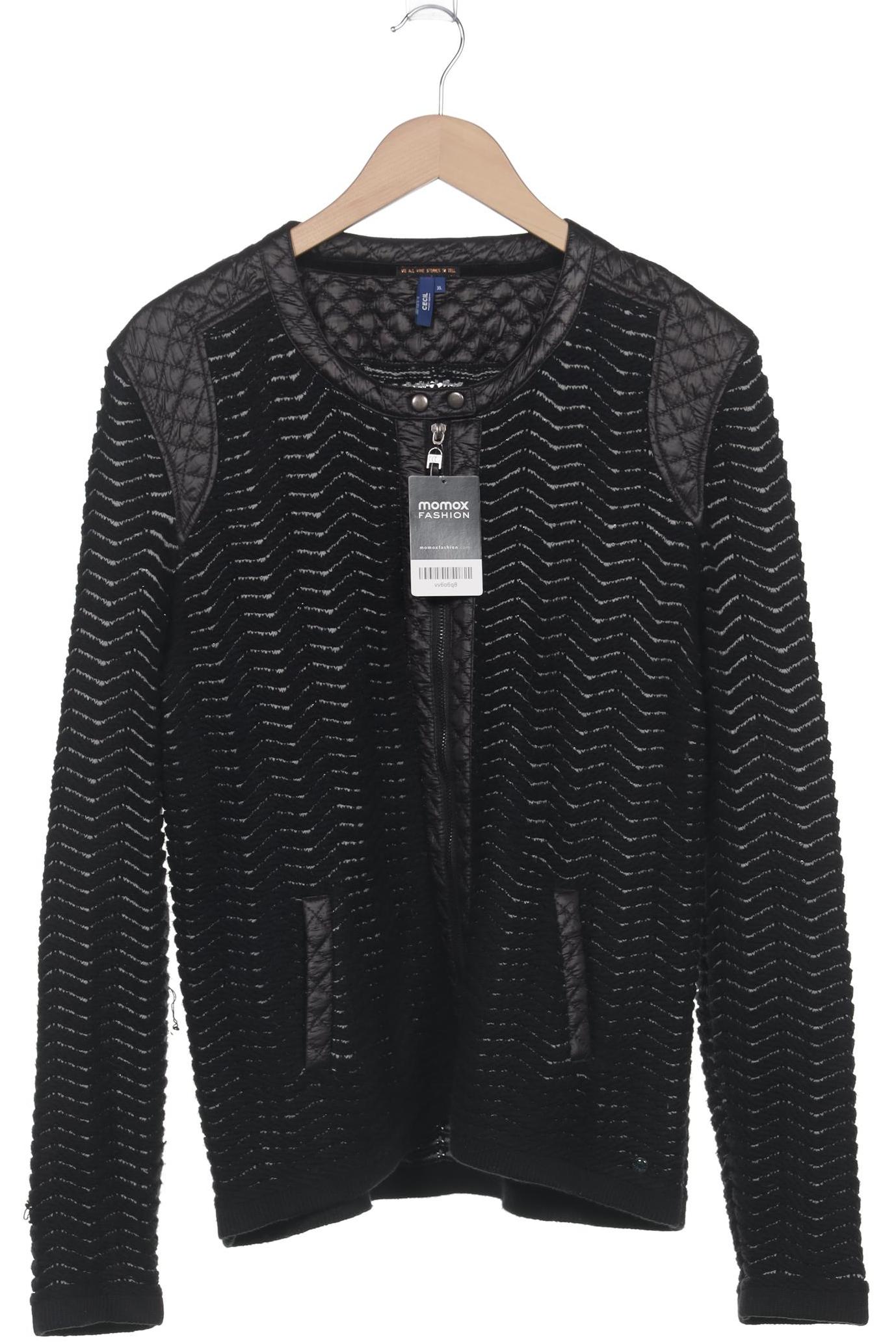 

Cecil Damen Strickjacke, schwarz, Gr. 44