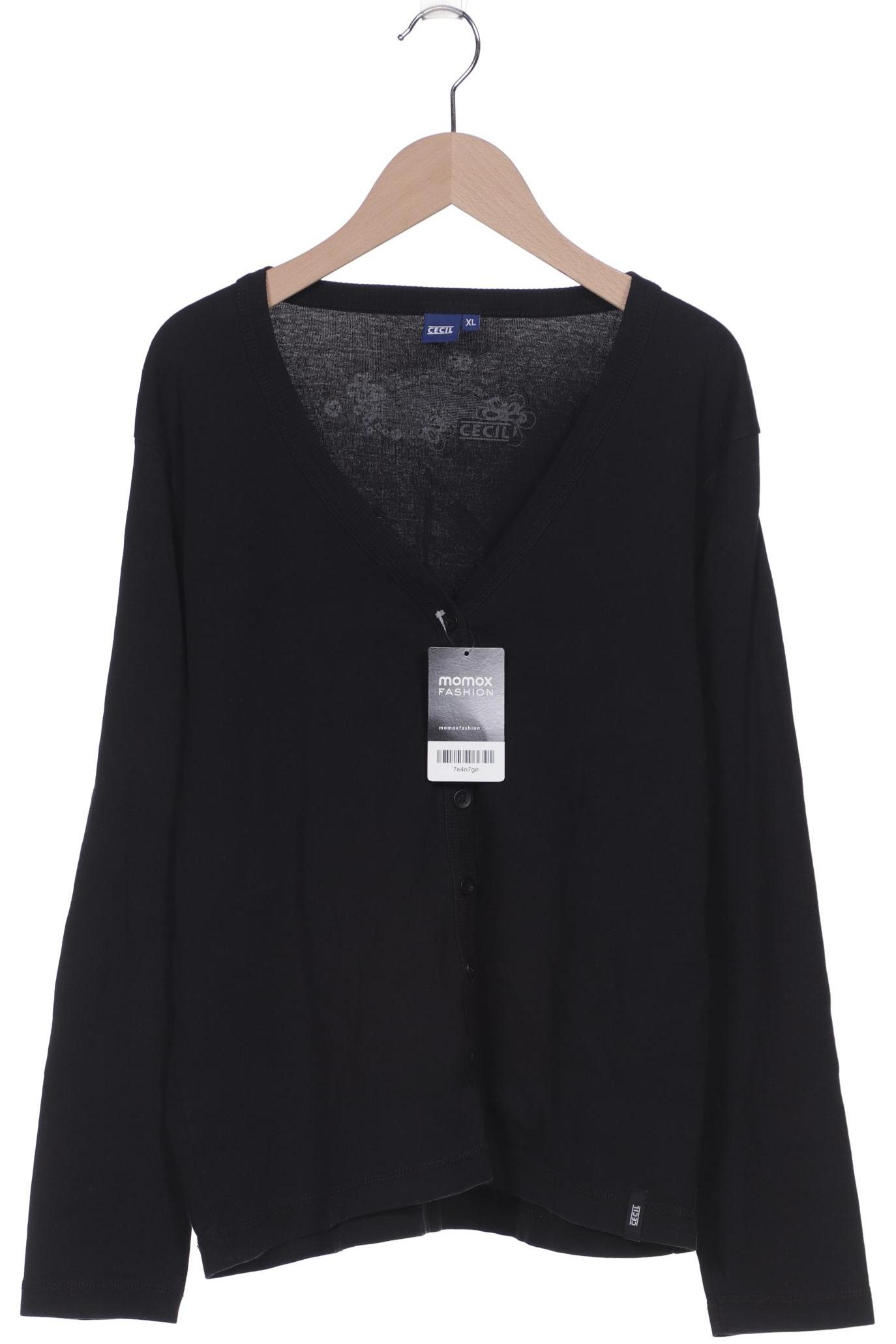 

CECIL Damen Strickjacke, schwarz