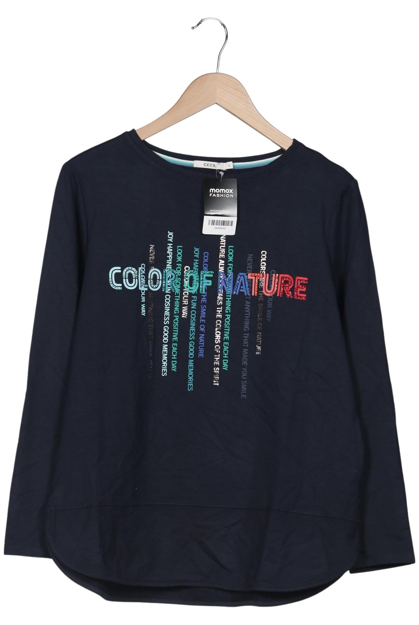 

Cecil Damen Sweatshirt, marineblau, Gr. 42
