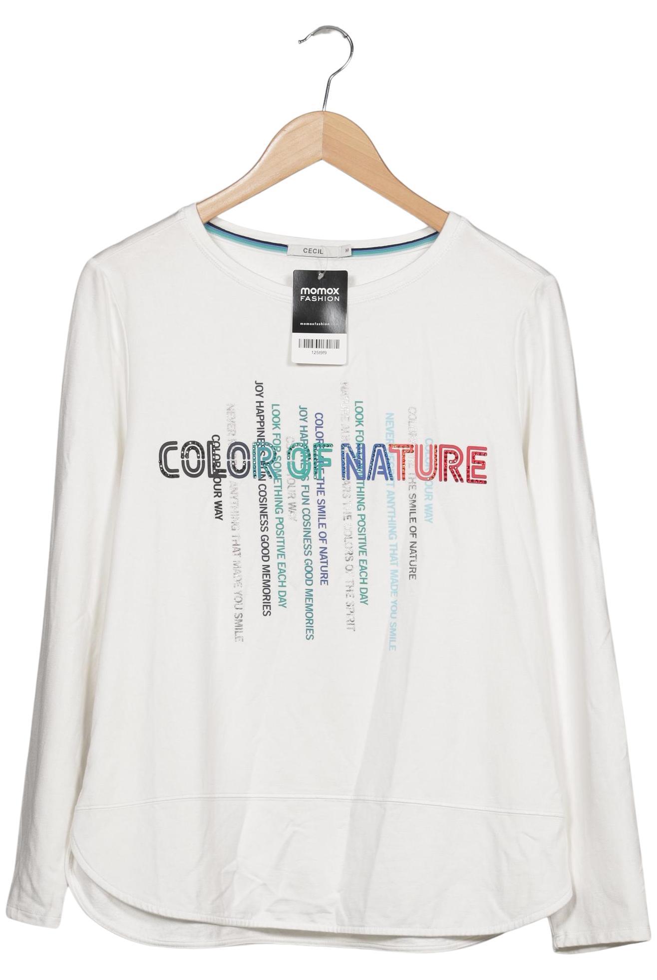 

Cecil Damen Sweatshirt, weiß, Gr. 38