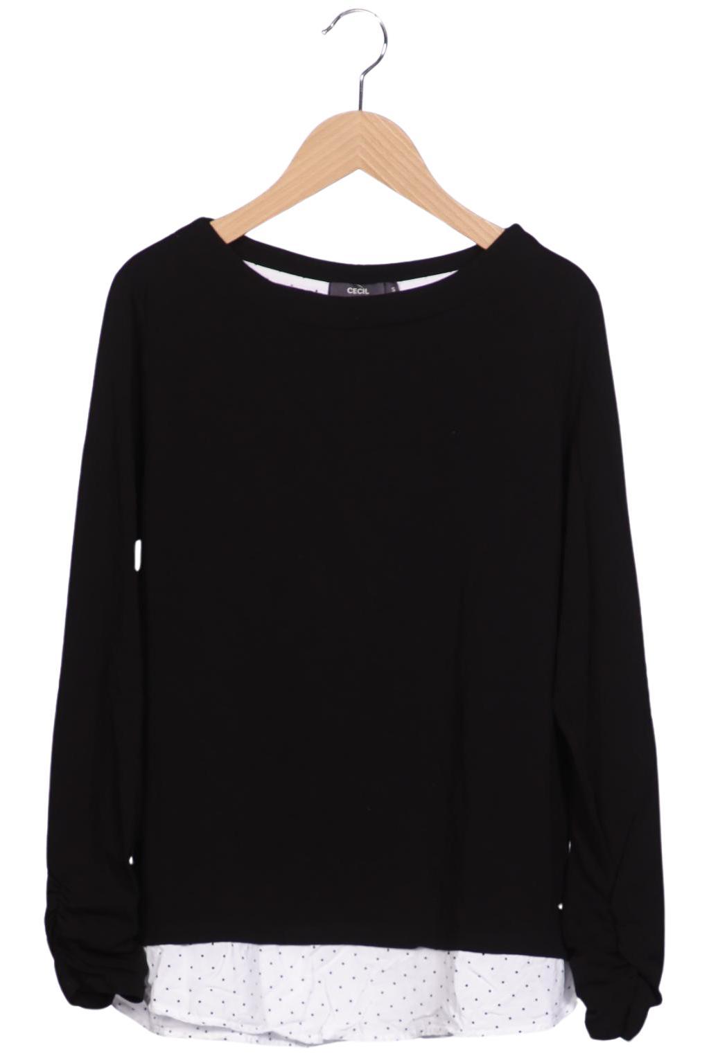 

Cecil Damen Sweatshirt, schwarz, Gr. 36
