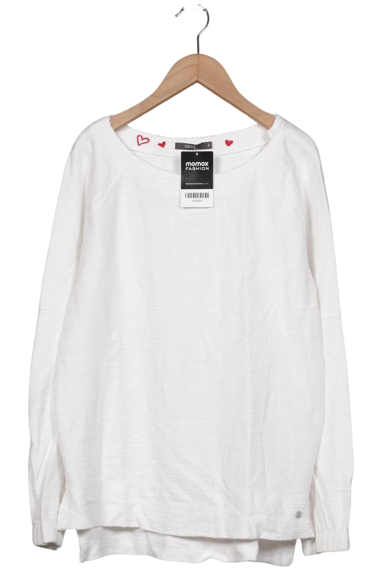 

Cecil Damen Sweatshirt, weiß, Gr. 36