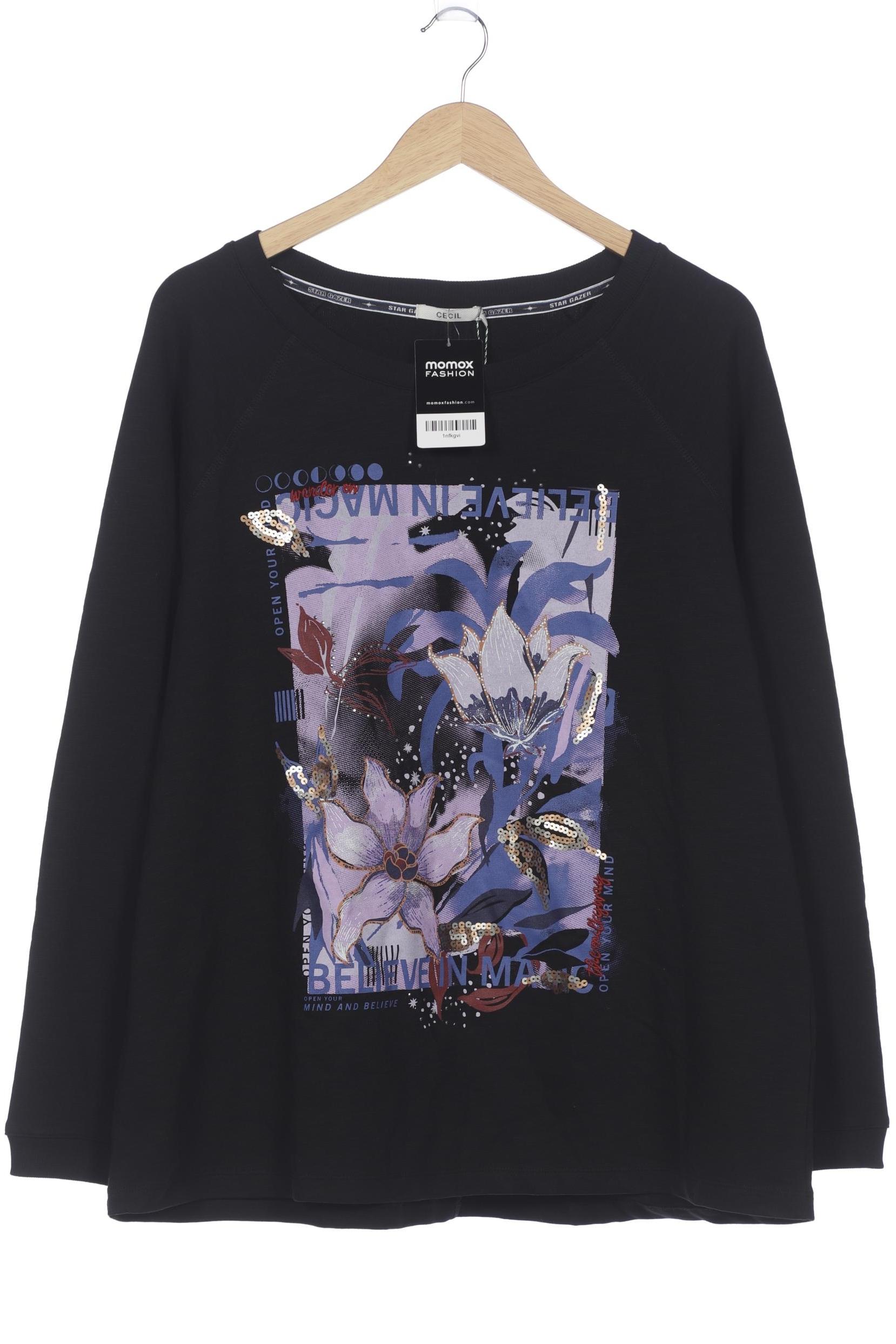 

Cecil Damen Sweatshirt, schwarz, Gr. 46