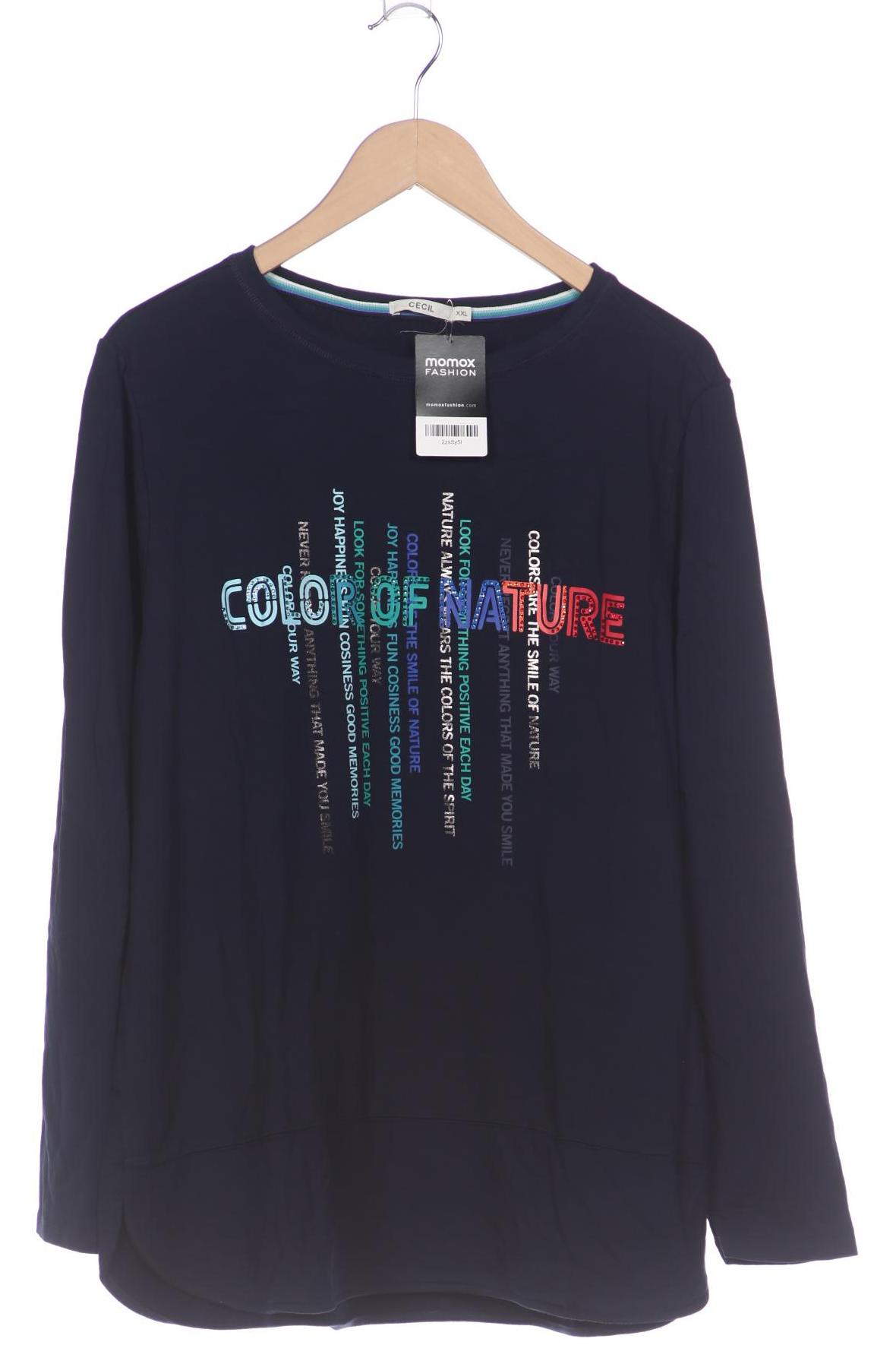 

Cecil Damen Sweatshirt, marineblau, Gr. 46