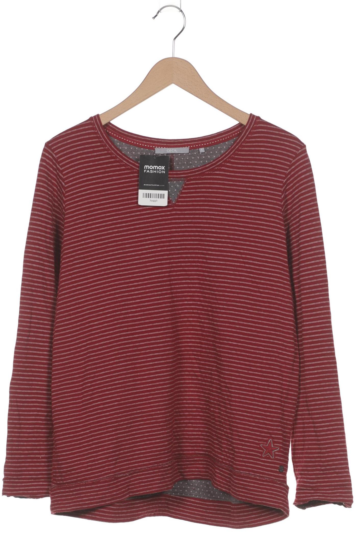 

Cecil Damen Sweatshirt, bordeaux, Gr. 42