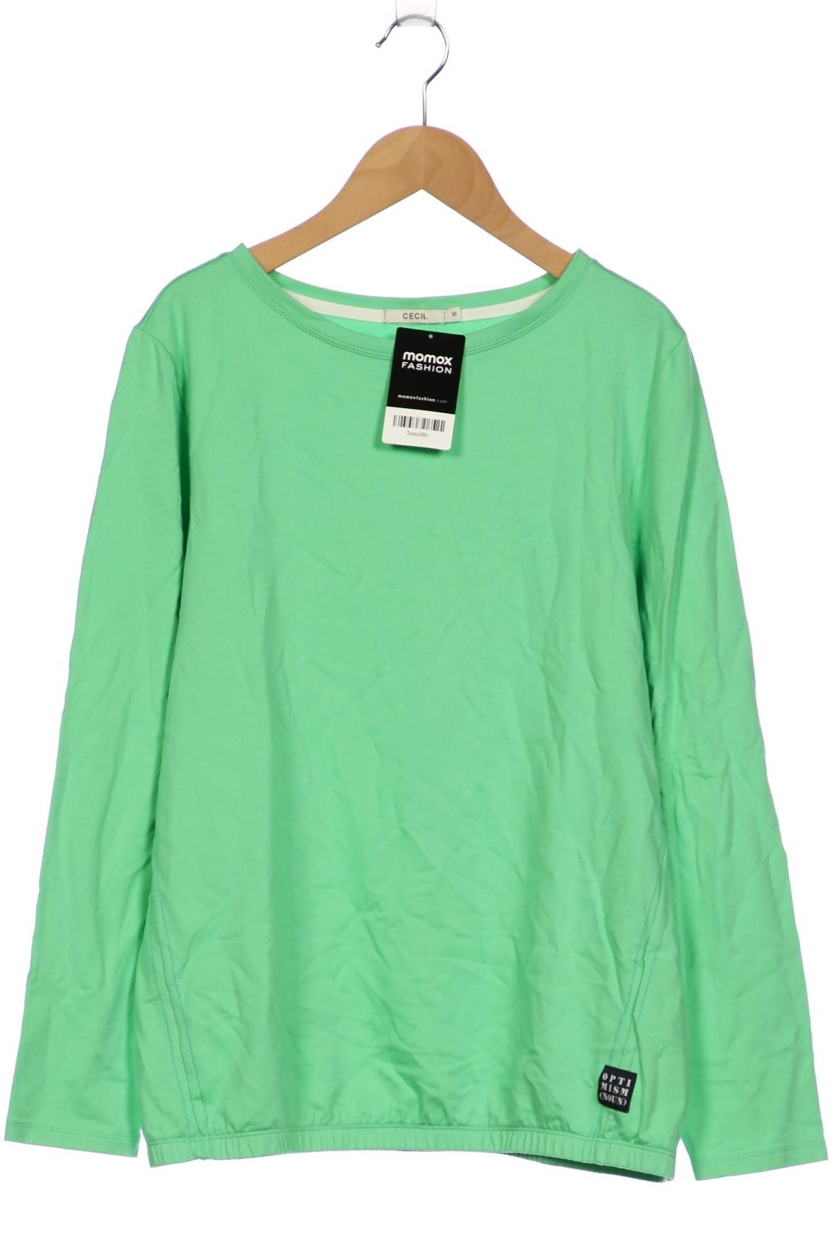 Thumbnail - Cecil Damen Sweatshirt, grün, Gr. 38