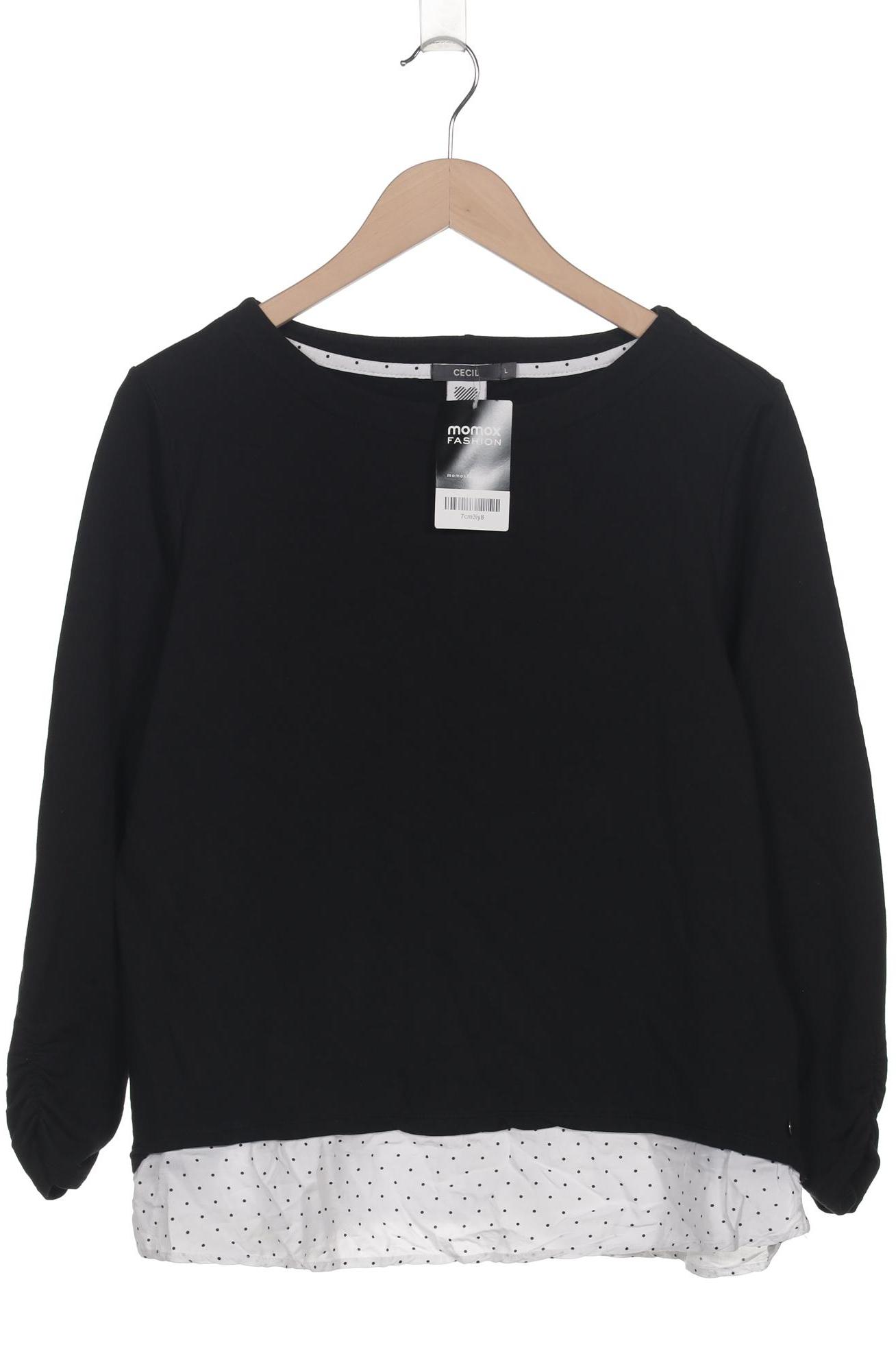

Cecil Damen Sweatshirt, schwarz, Gr. 42