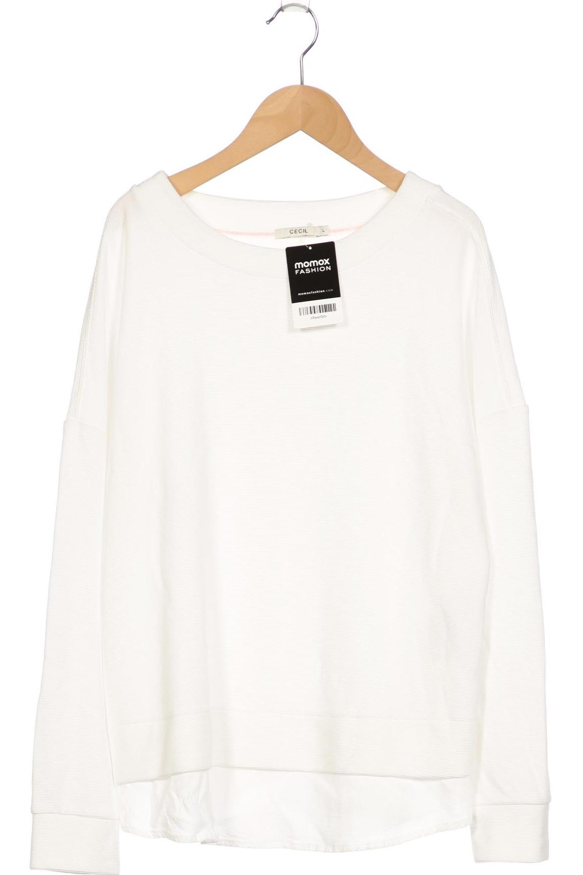 

Cecil Damen Sweatshirt, weiß, Gr. 42
