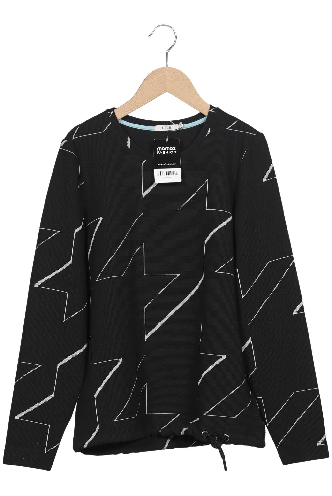 

Cecil Damen Sweatshirt, schwarz, Gr. 36