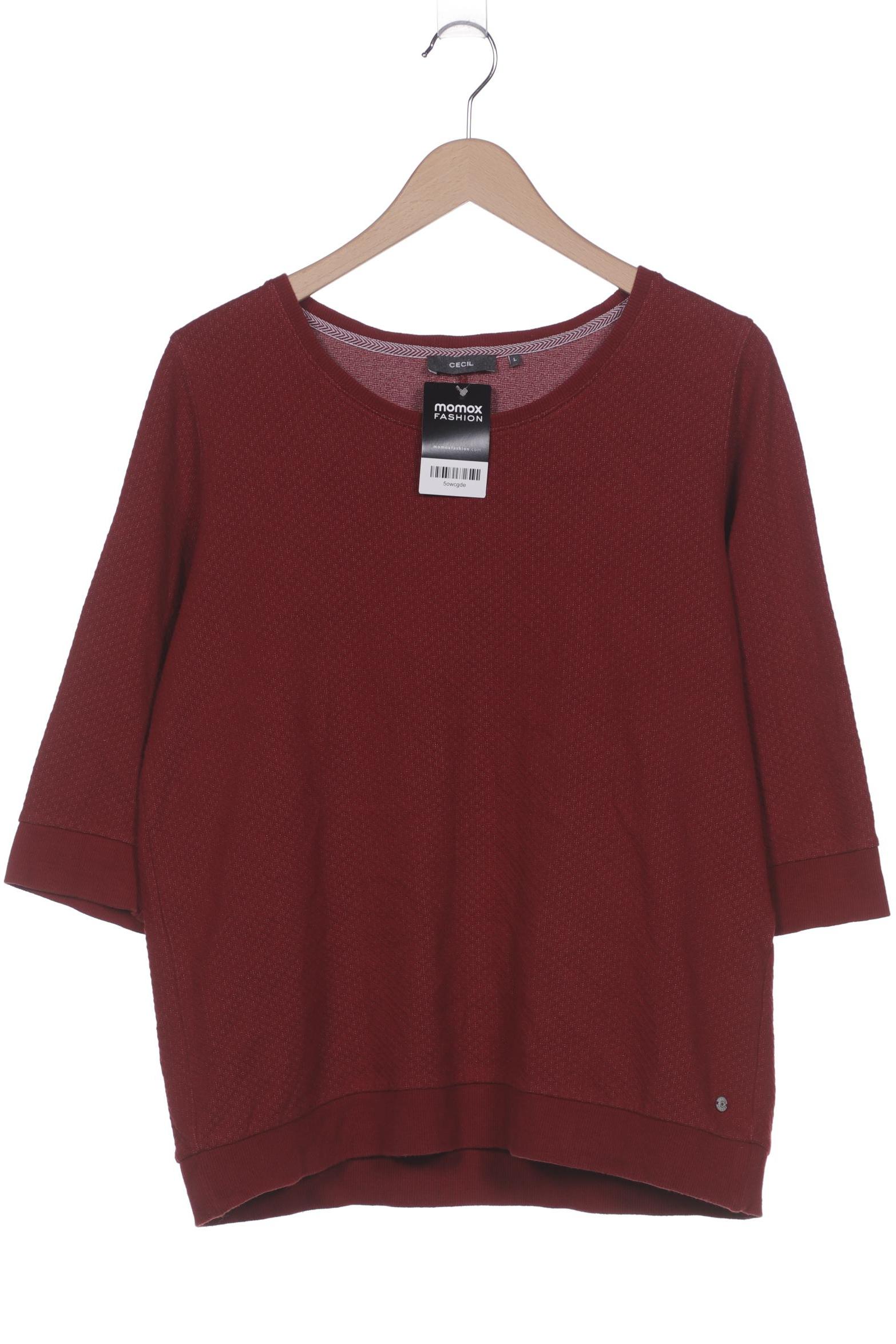 

Cecil Damen Sweatshirt, bordeaux, Gr. 42