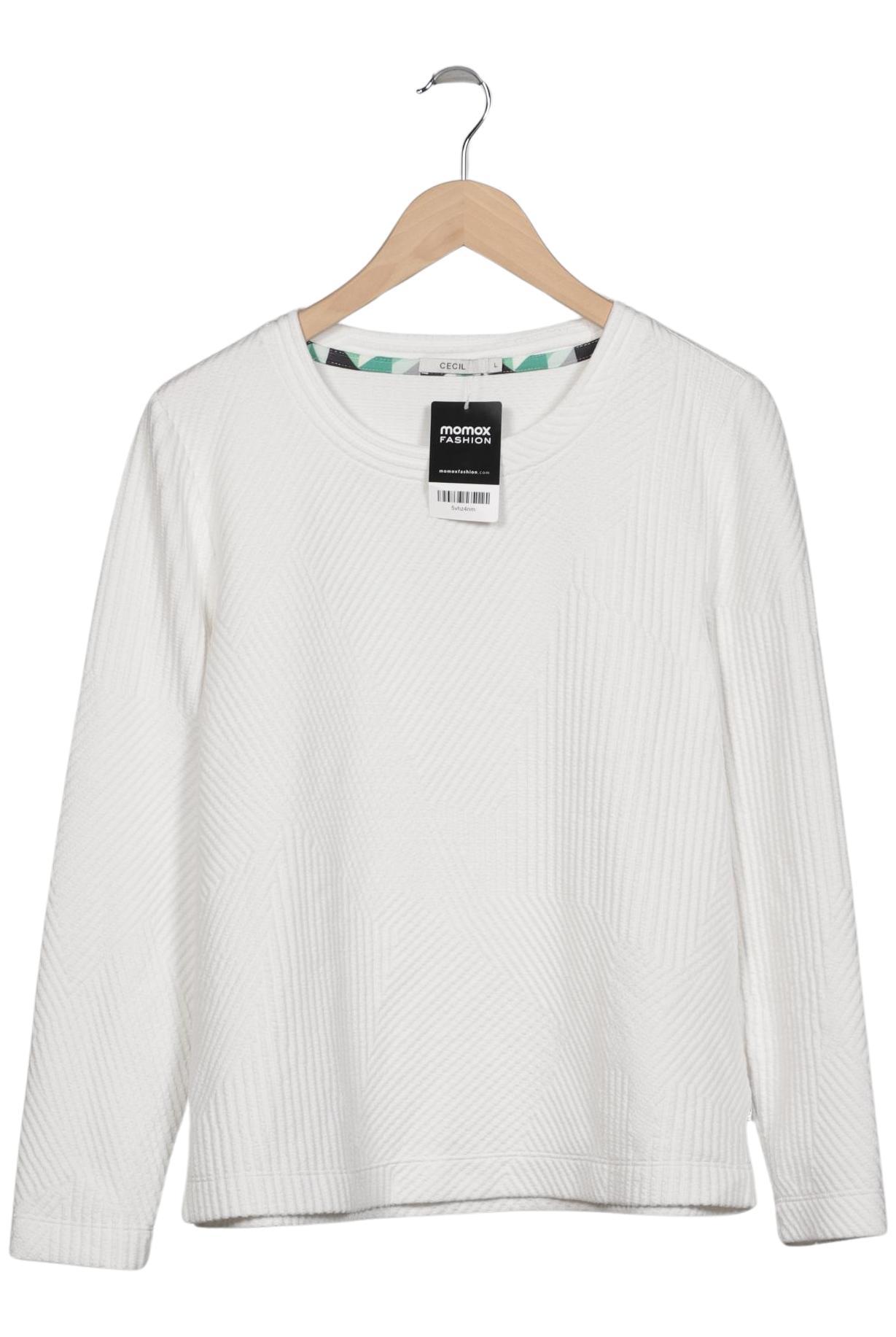

Cecil Damen Sweatshirt, weiß, Gr. 42