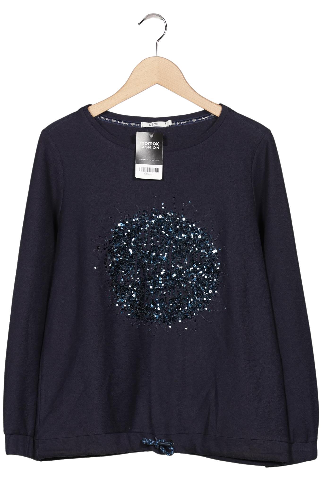 

Cecil Damen Sweatshirt, marineblau, Gr. 36