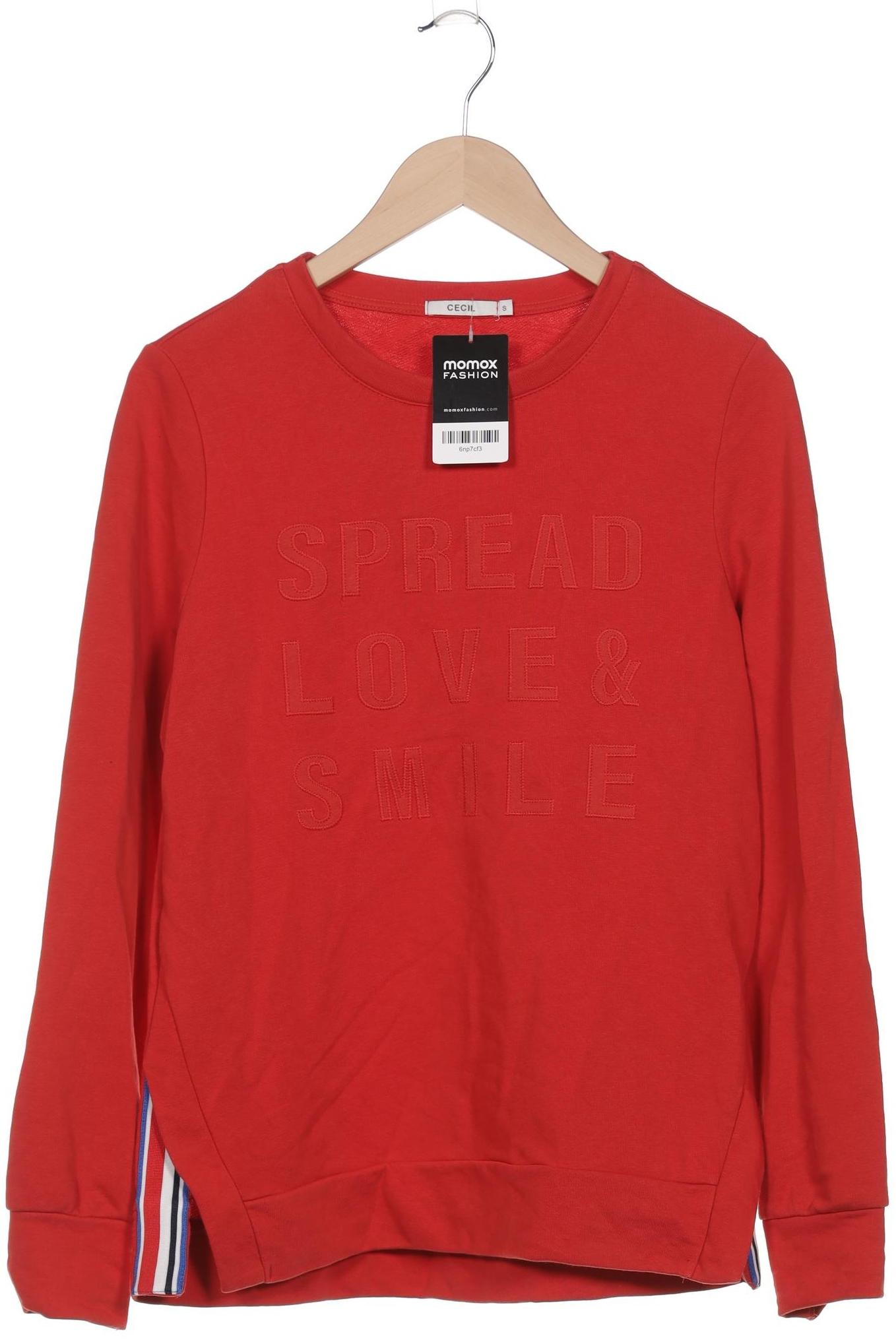 

Cecil Damen Sweatshirt, rot, Gr. 36