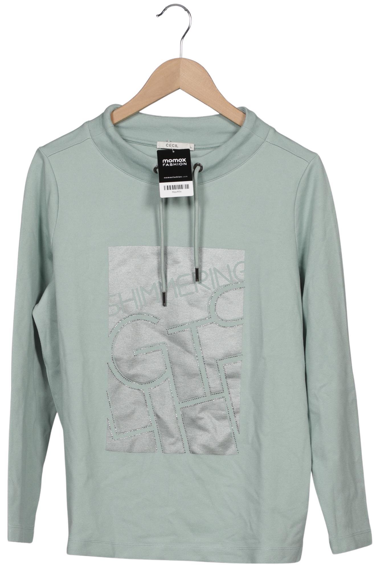 

Cecil Damen Sweatshirt, hellgrün, Gr. 42