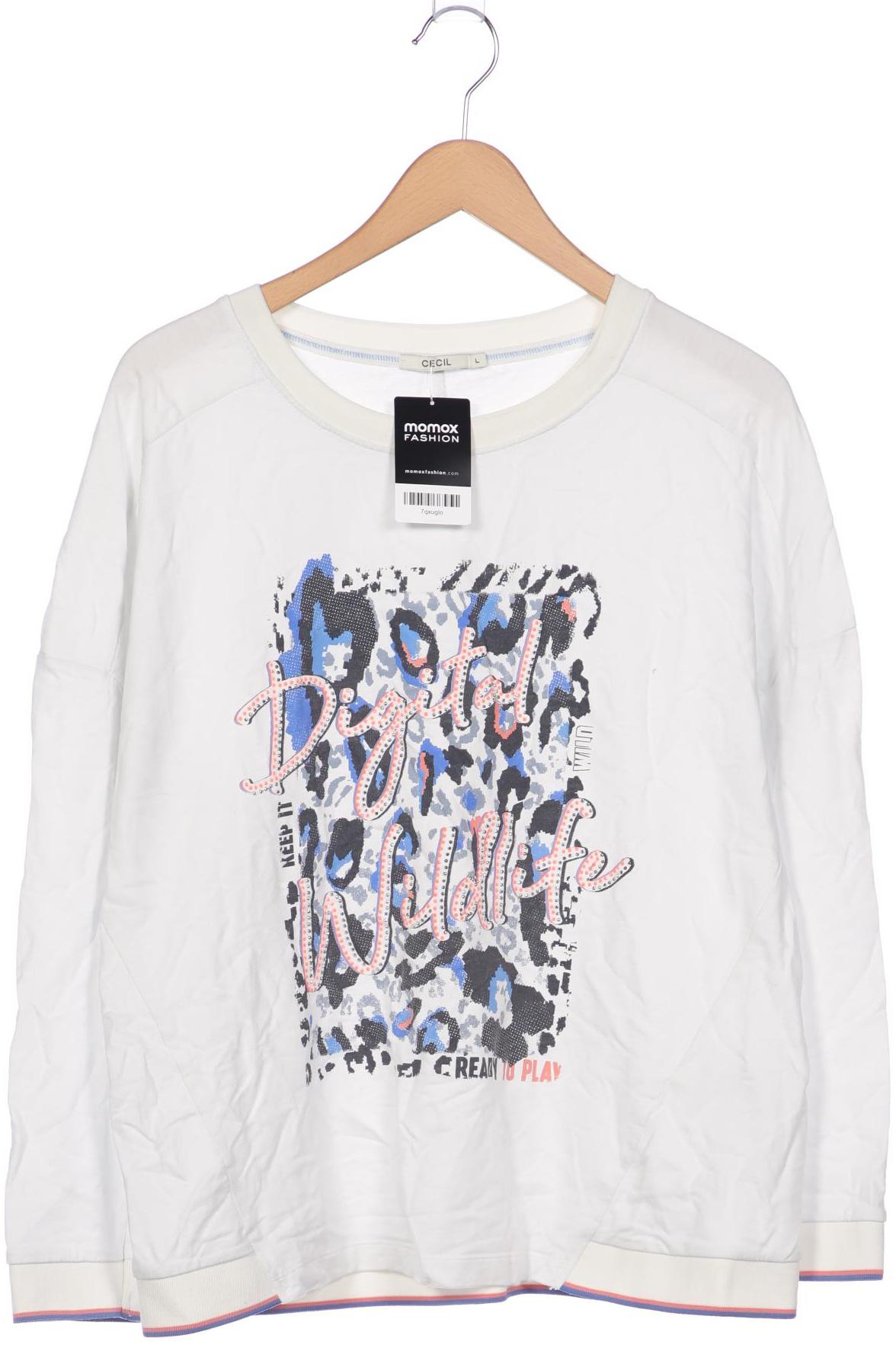 

Cecil Damen Sweatshirt, weiß, Gr. 42