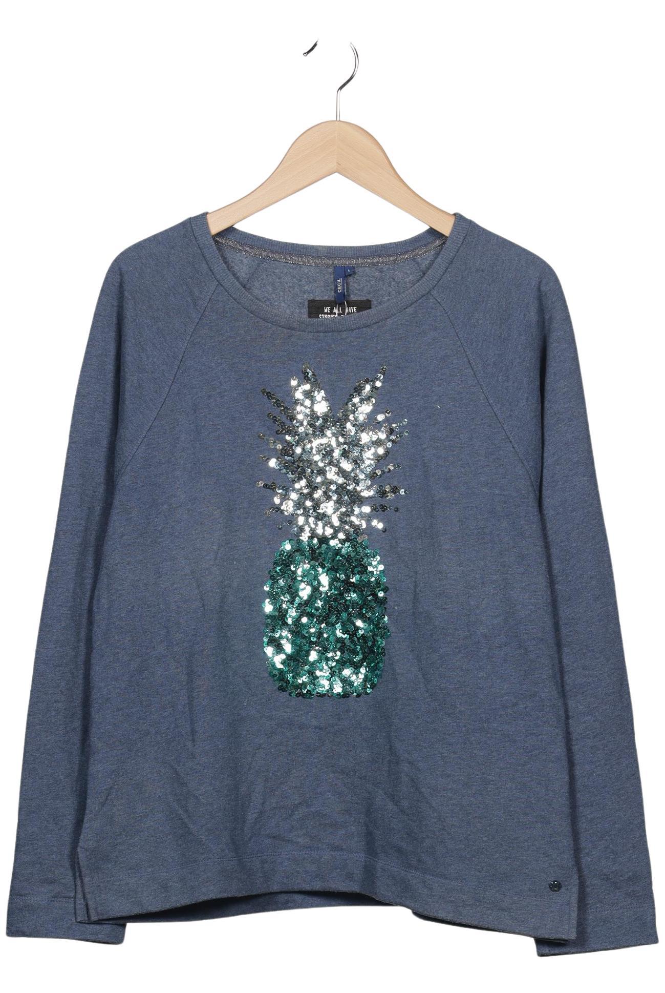 

Cecil Damen Sweatshirt, blau, Gr. 42