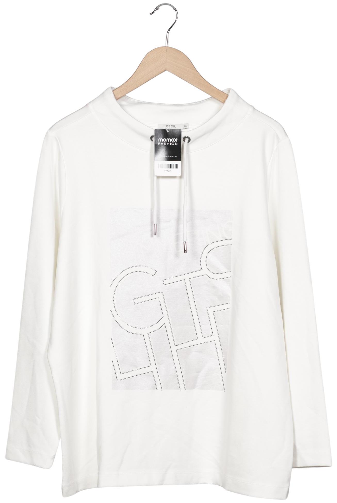 

Cecil Damen Sweatshirt, weiß, Gr. 44