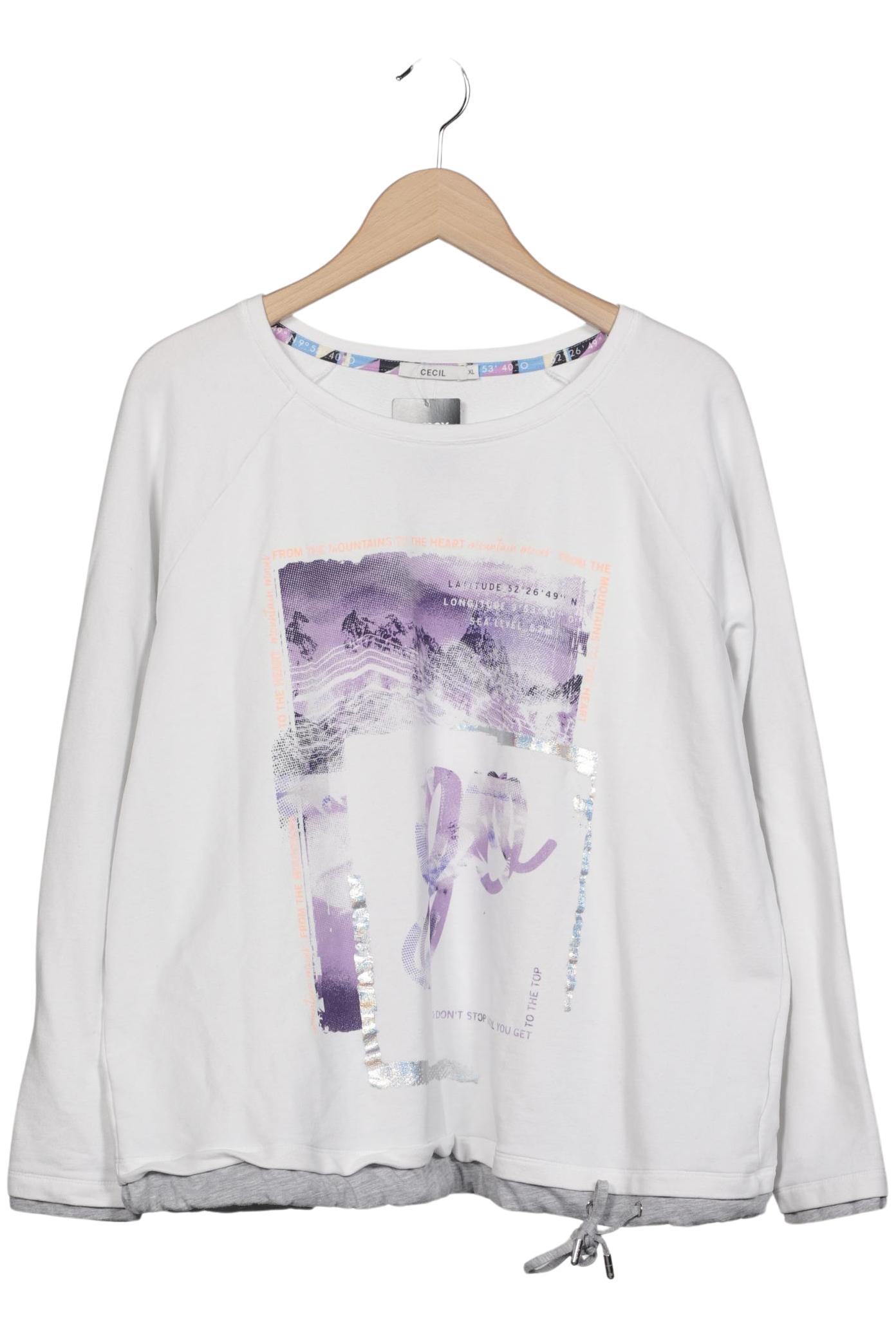 

Cecil Damen Sweatshirt, weiß, Gr. 44