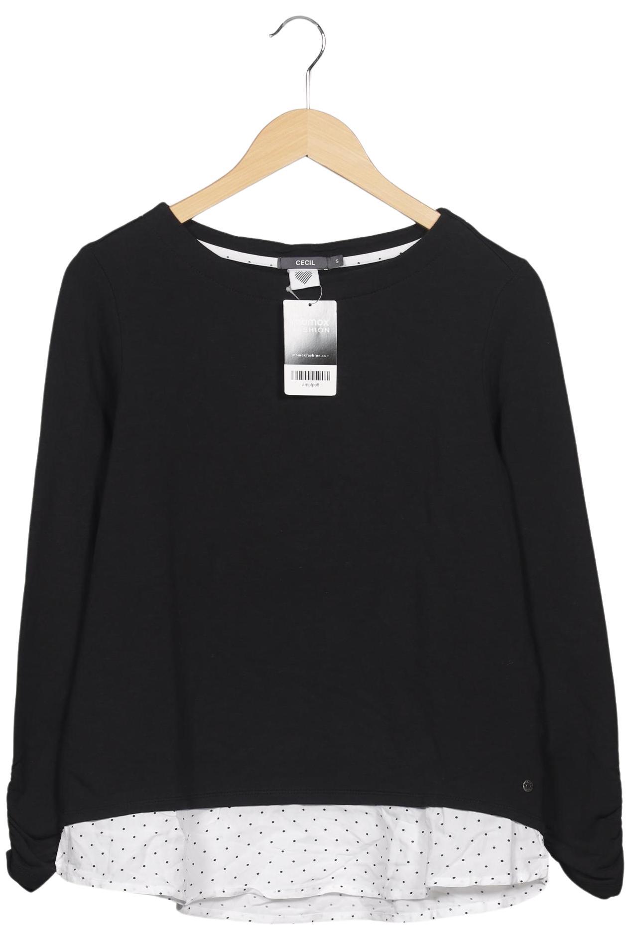 

Cecil Damen Sweatshirt, schwarz, Gr. 36