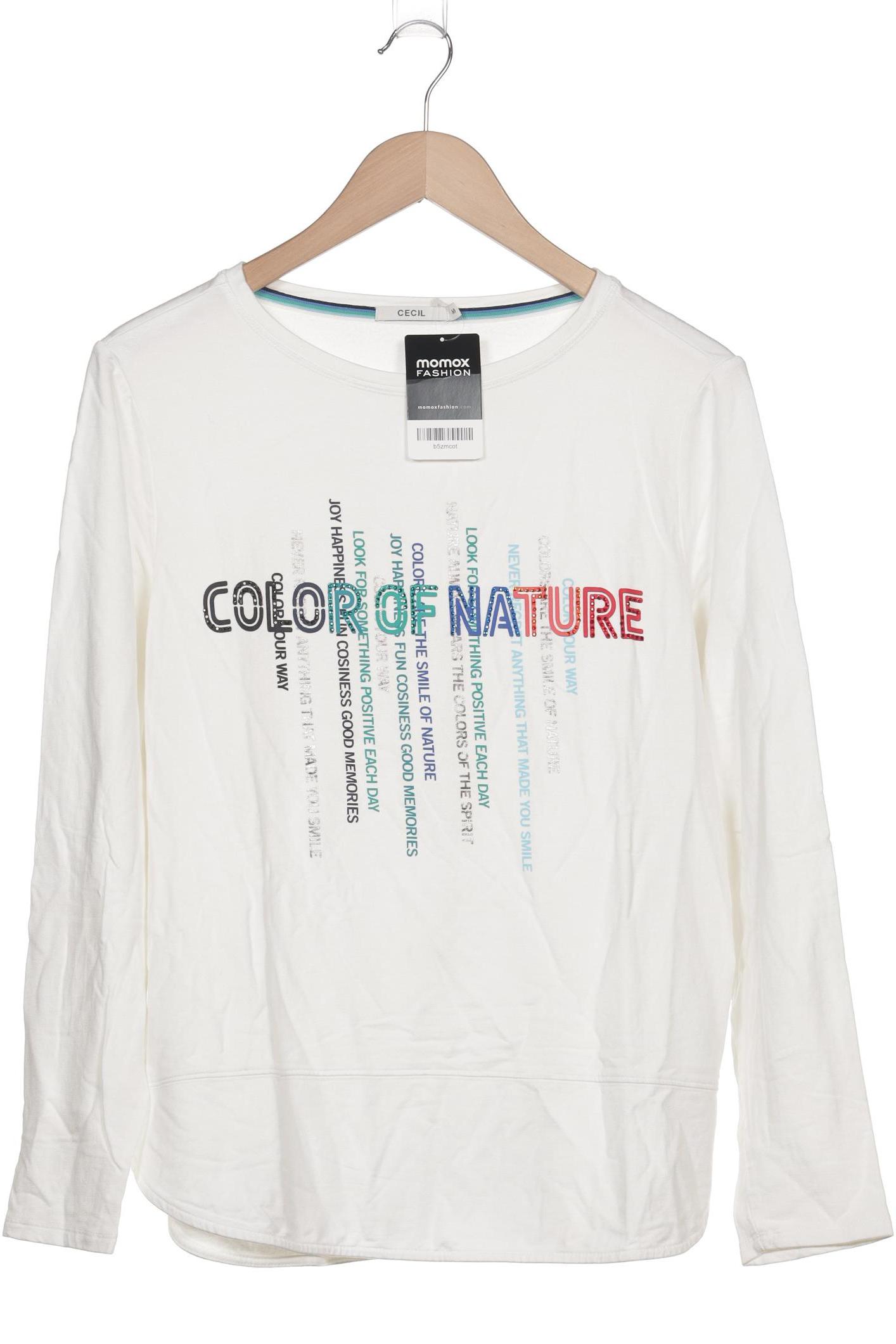 

Cecil Damen Sweatshirt, weiß, Gr. 38