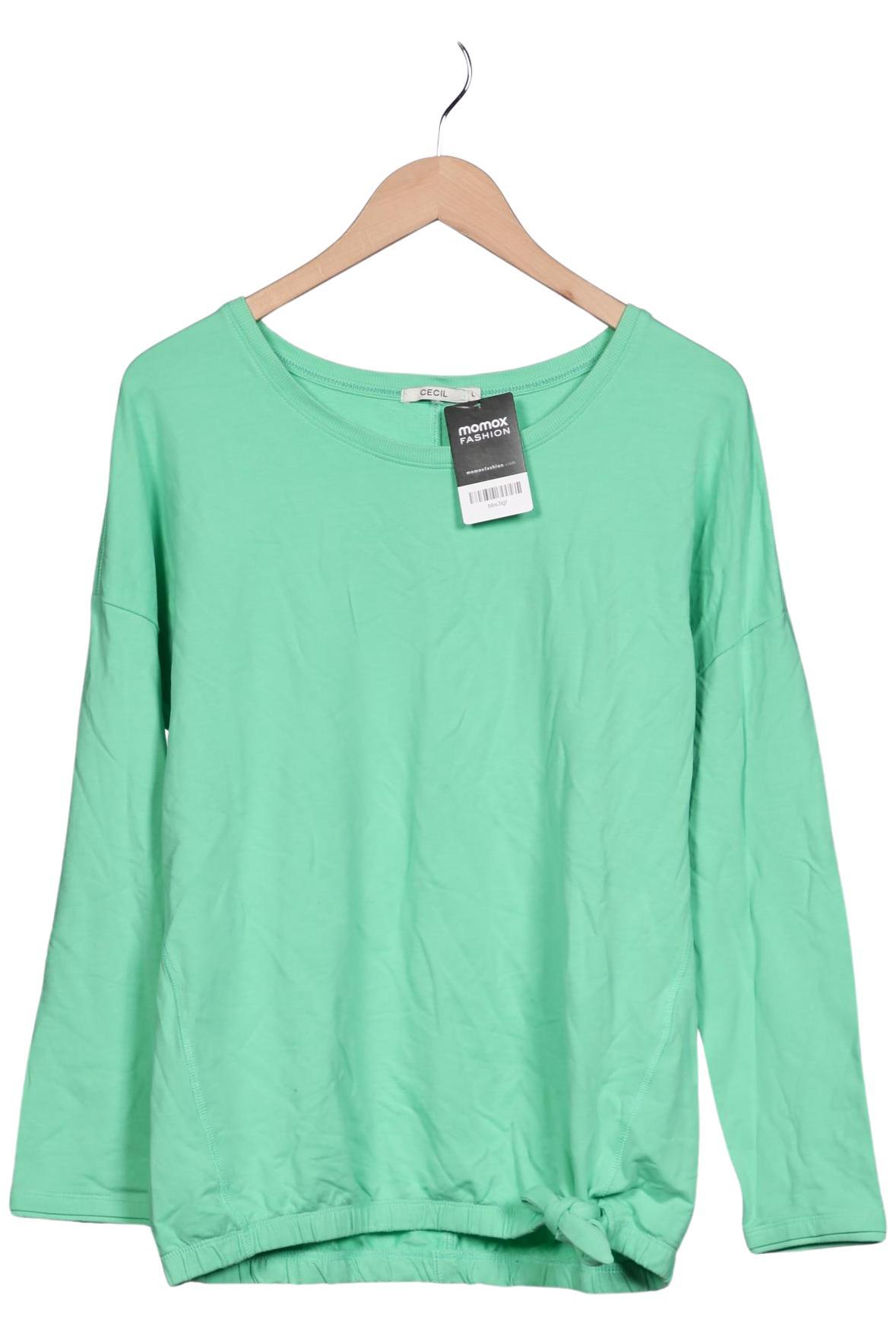 

Cecil Damen Sweatshirt, hellgrün, Gr. 42