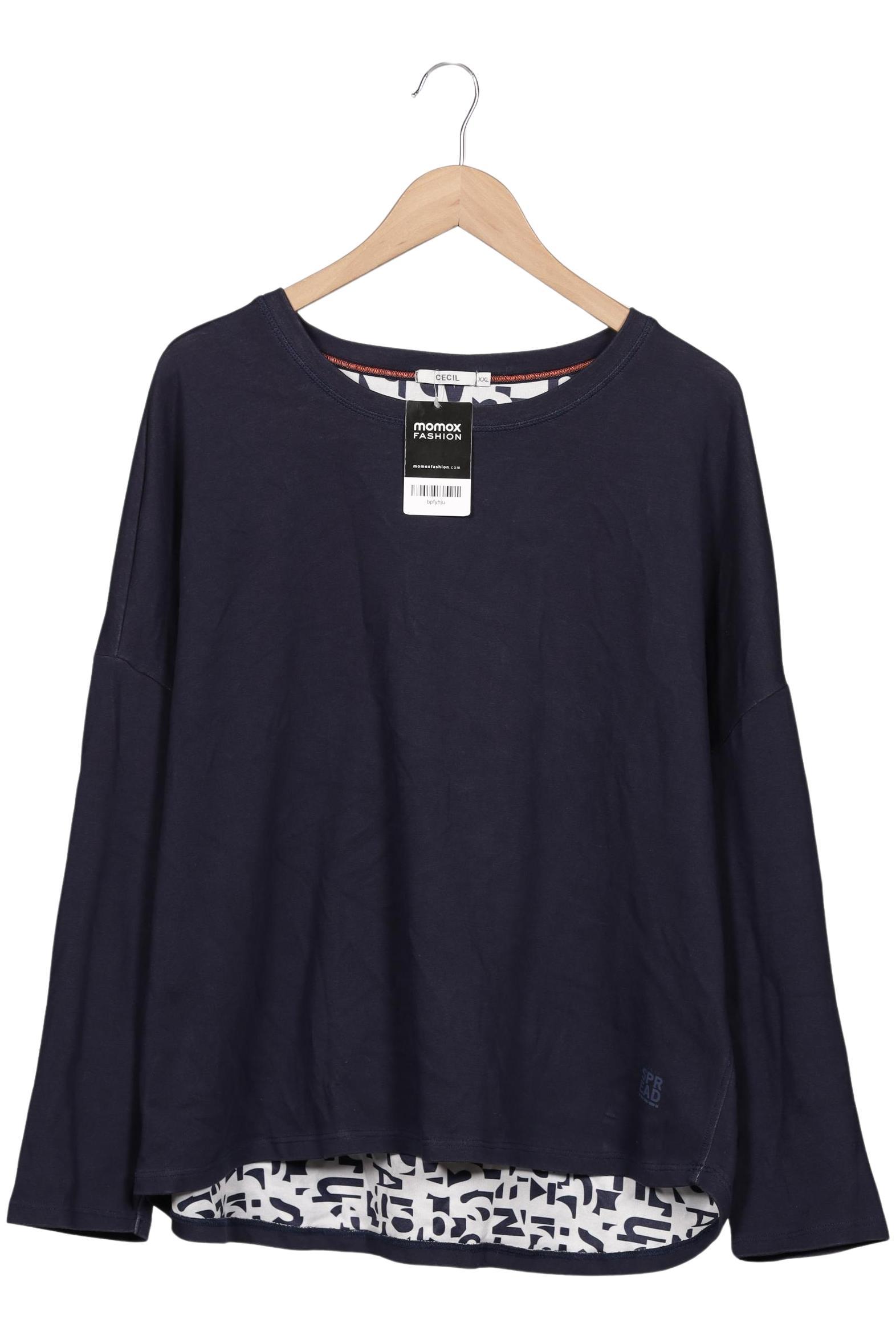 

Cecil Damen Sweatshirt, marineblau, Gr. 46