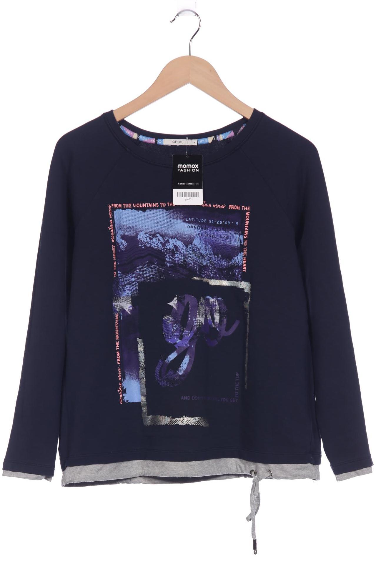 

Cecil Damen Sweatshirt, blau, Gr. 38