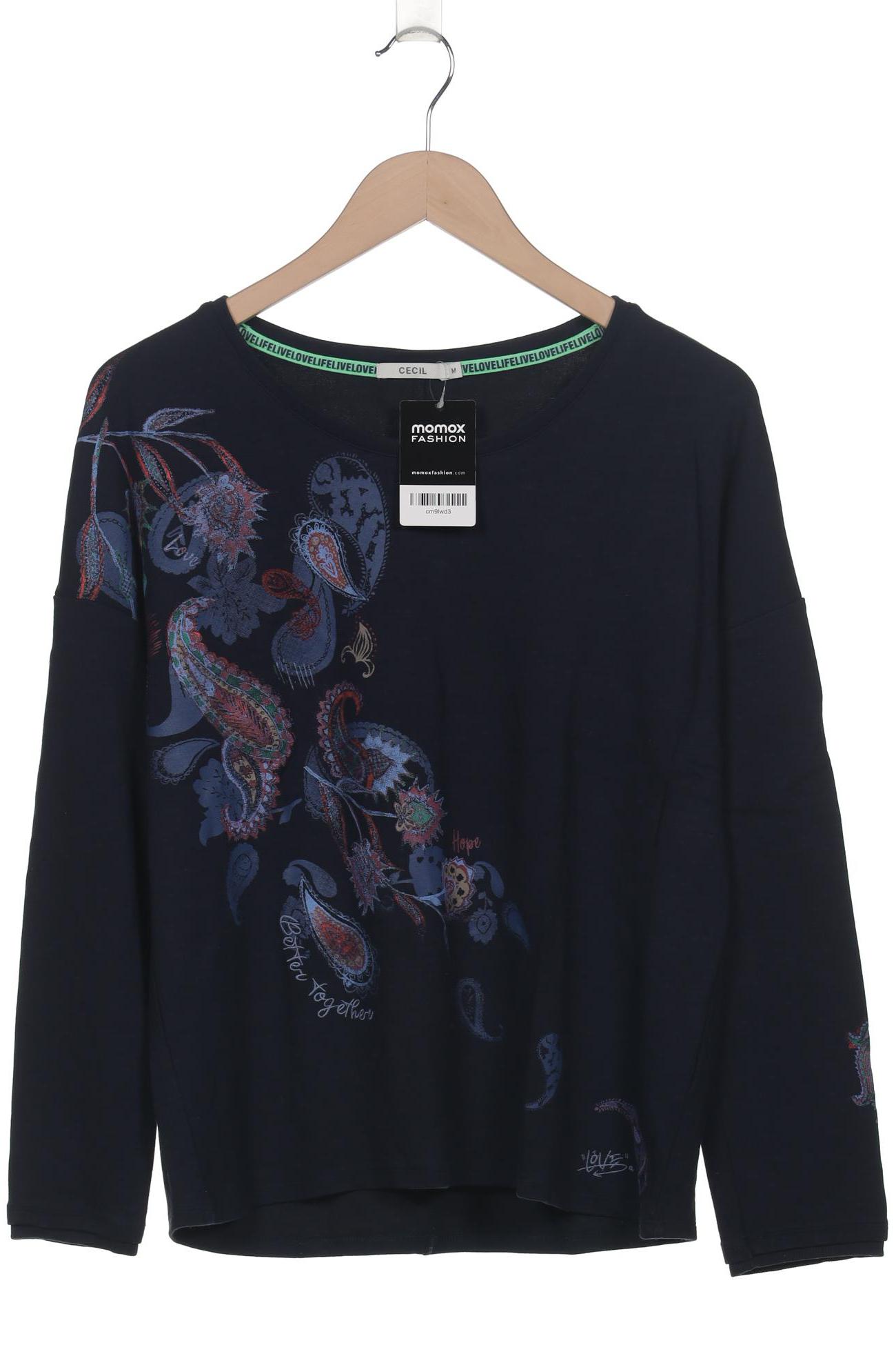 

Cecil Damen Sweatshirt, marineblau, Gr. 38