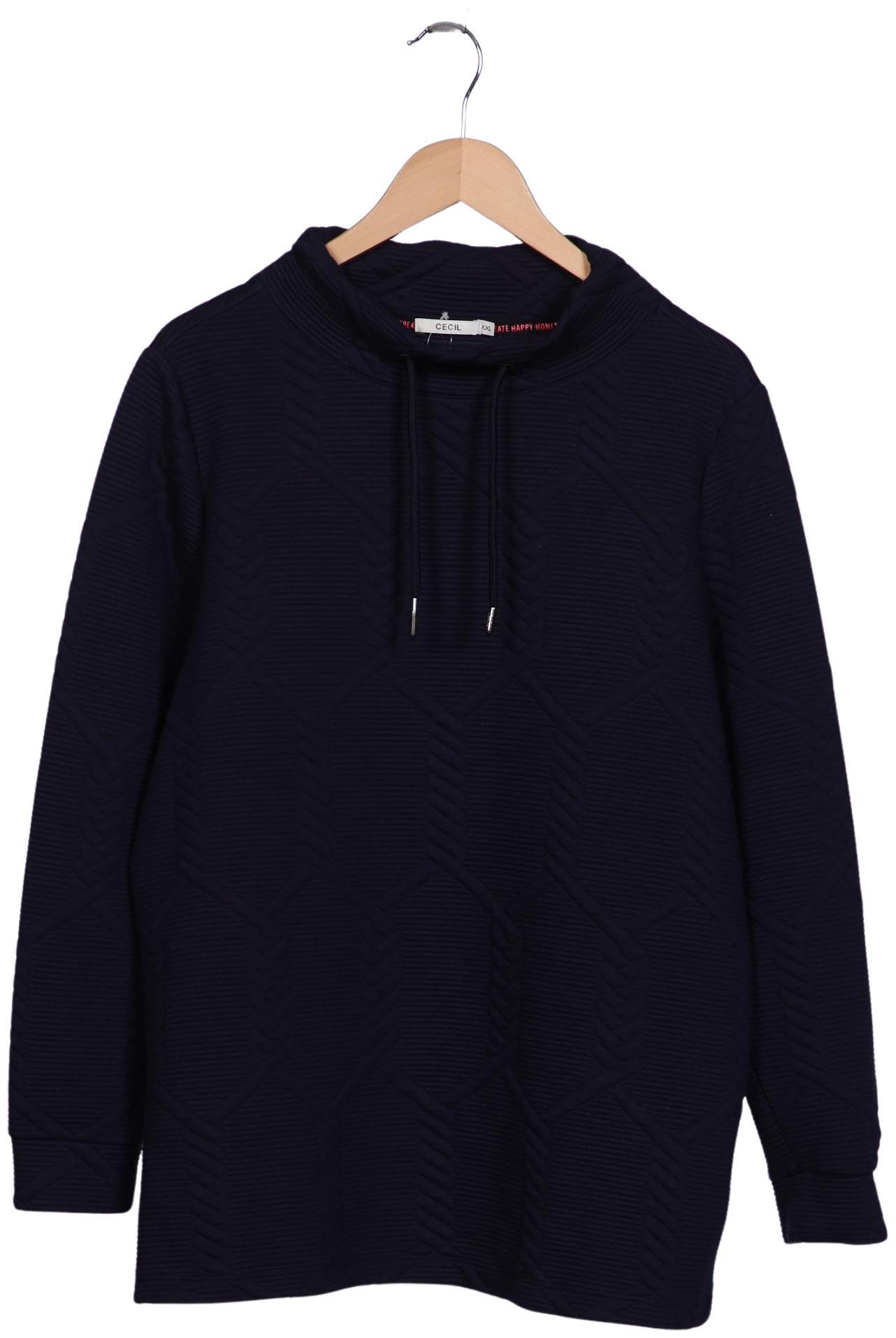 

Cecil Damen Sweatshirt, marineblau, Gr. 46