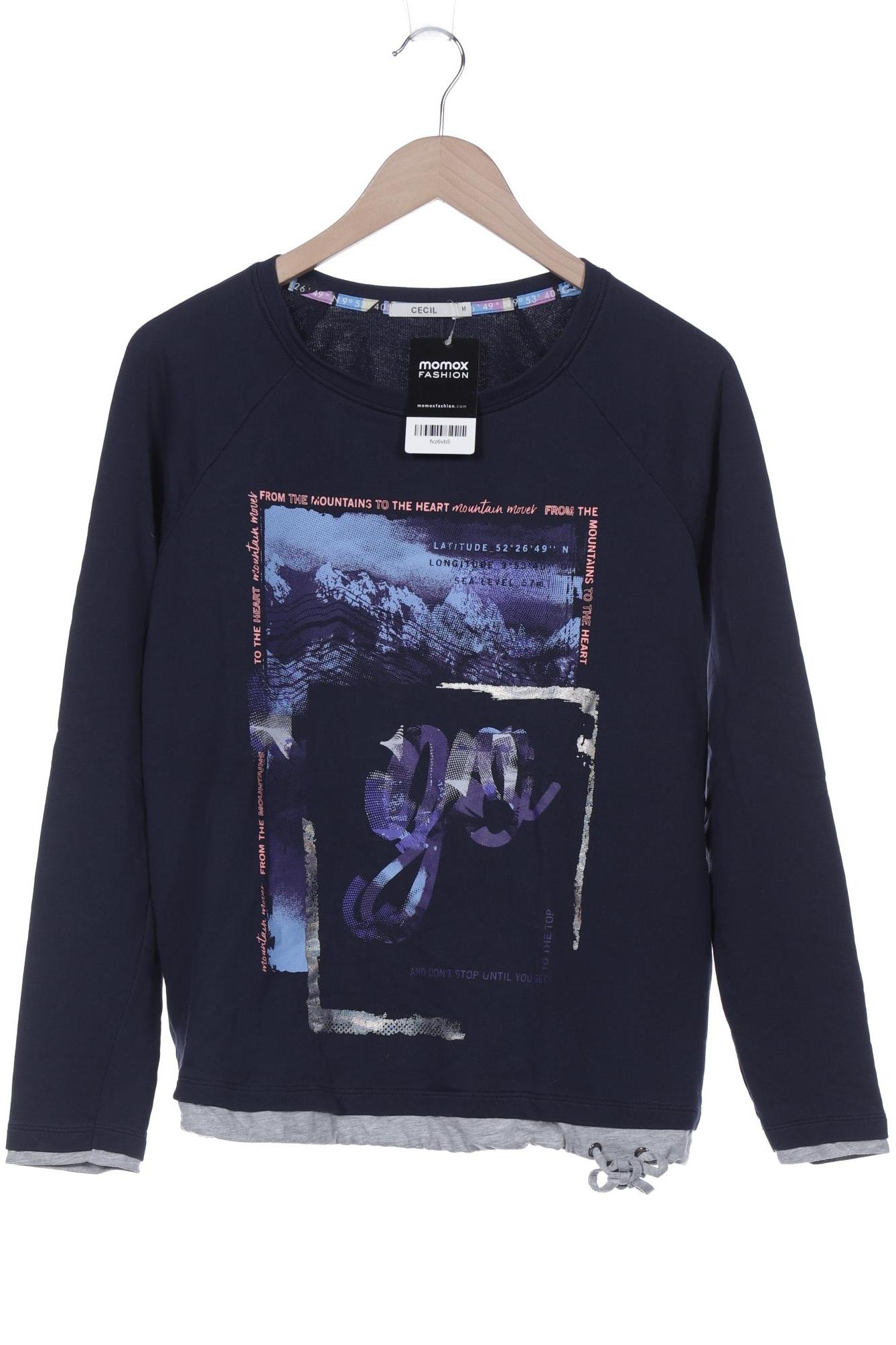 

Cecil Damen Sweatshirt, marineblau, Gr. 38