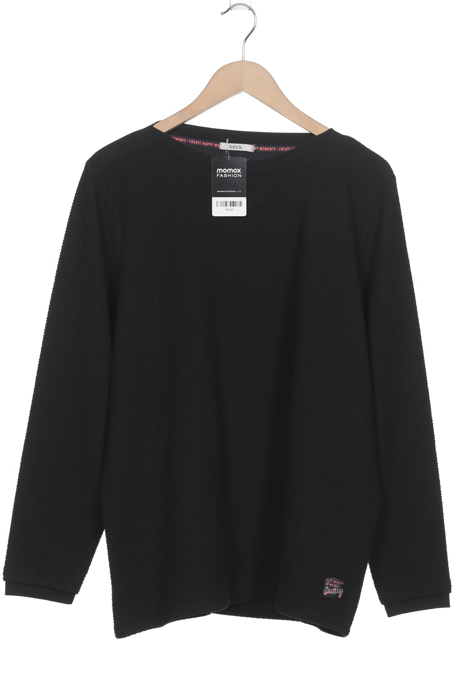 

Cecil Damen Sweatshirt, schwarz, Gr. 44