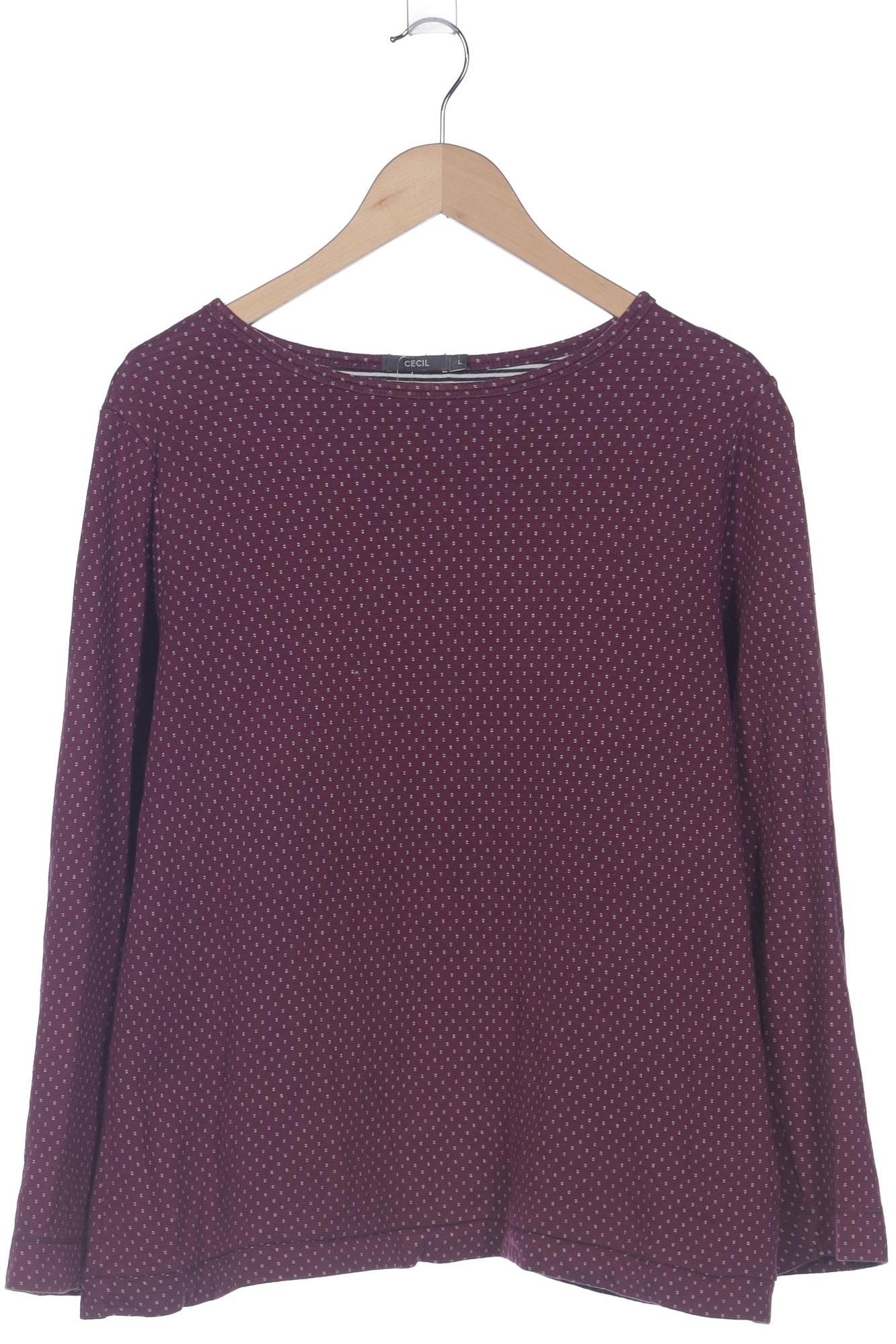 

Cecil Damen Sweatshirt, bordeaux, Gr. 42