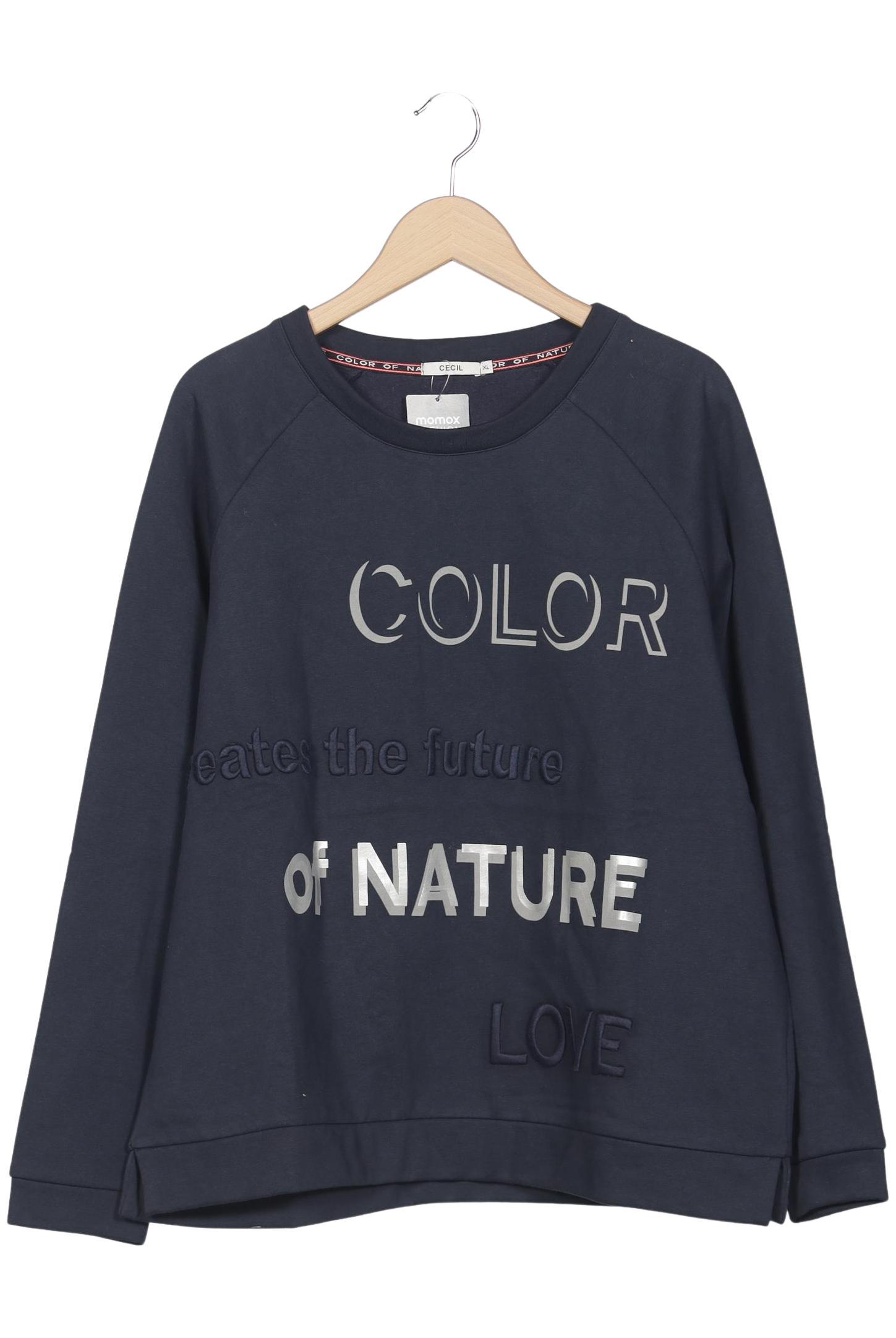 

Cecil Damen Sweatshirt, marineblau, Gr. 44