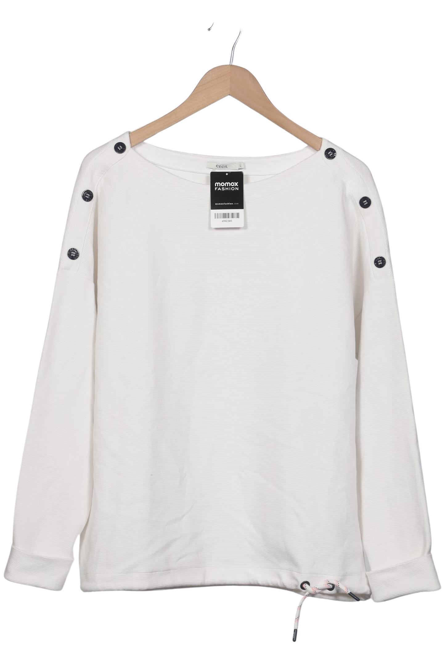 

Cecil Damen Sweatshirt, weiß, Gr. 42