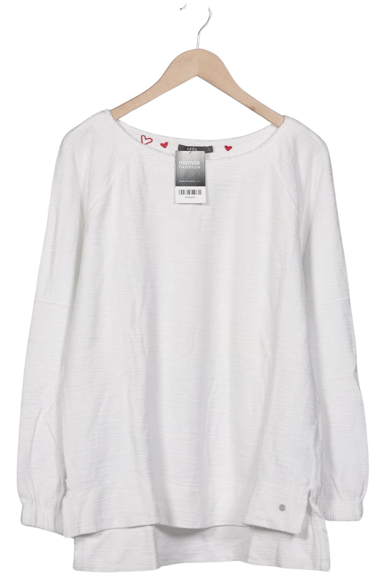 

Cecil Damen Sweatshirt, weiß, Gr. 42