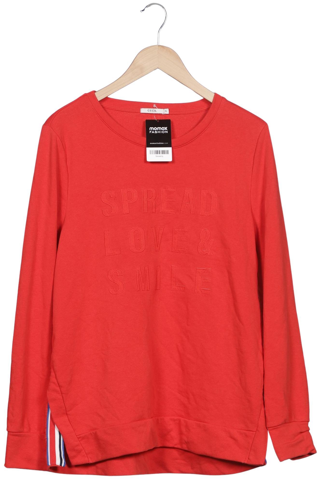

Cecil Damen Sweatshirt, rot, Gr. 44