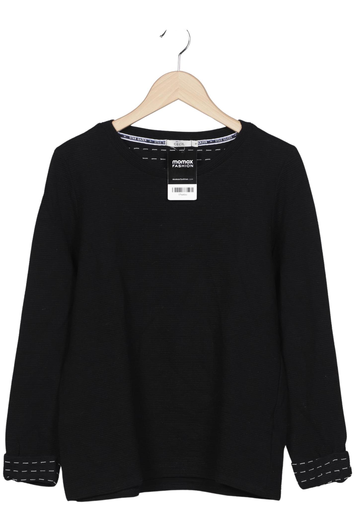 

Cecil Damen Sweatshirt, schwarz, Gr. 38