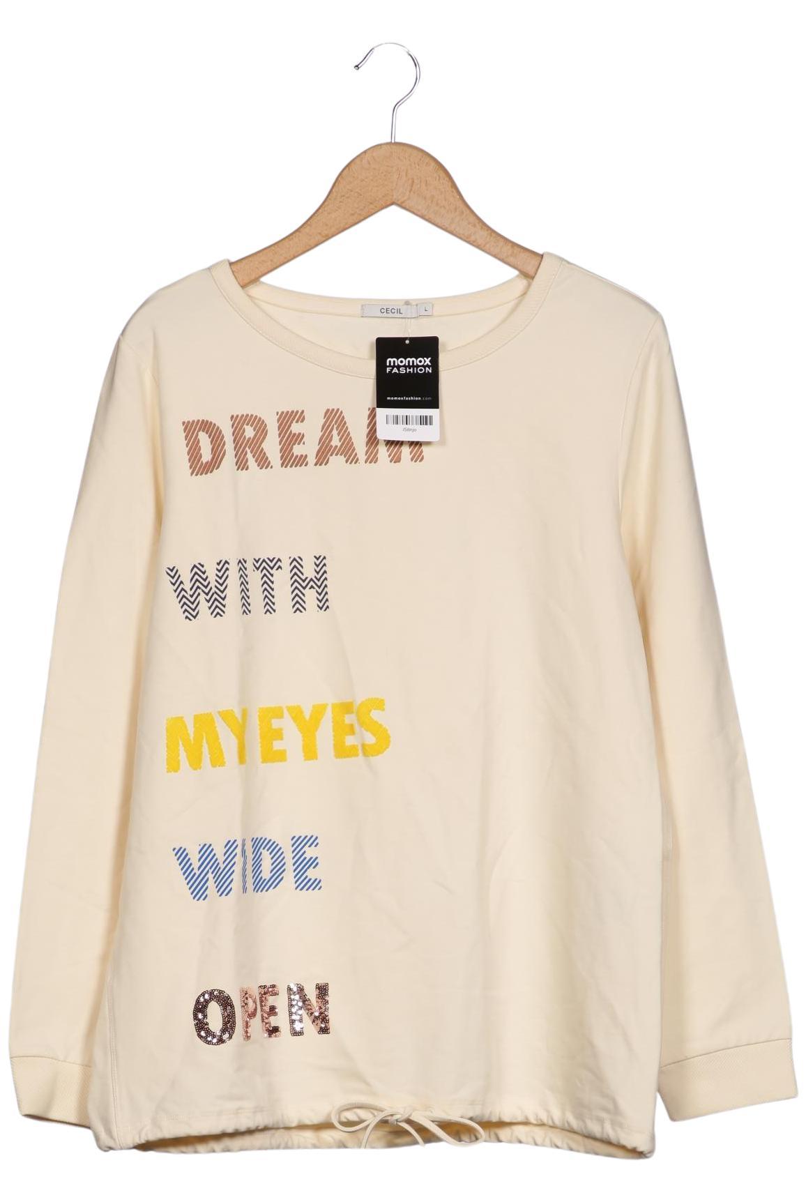 

Cecil Damen Sweatshirt, cremeweiß, Gr. 42