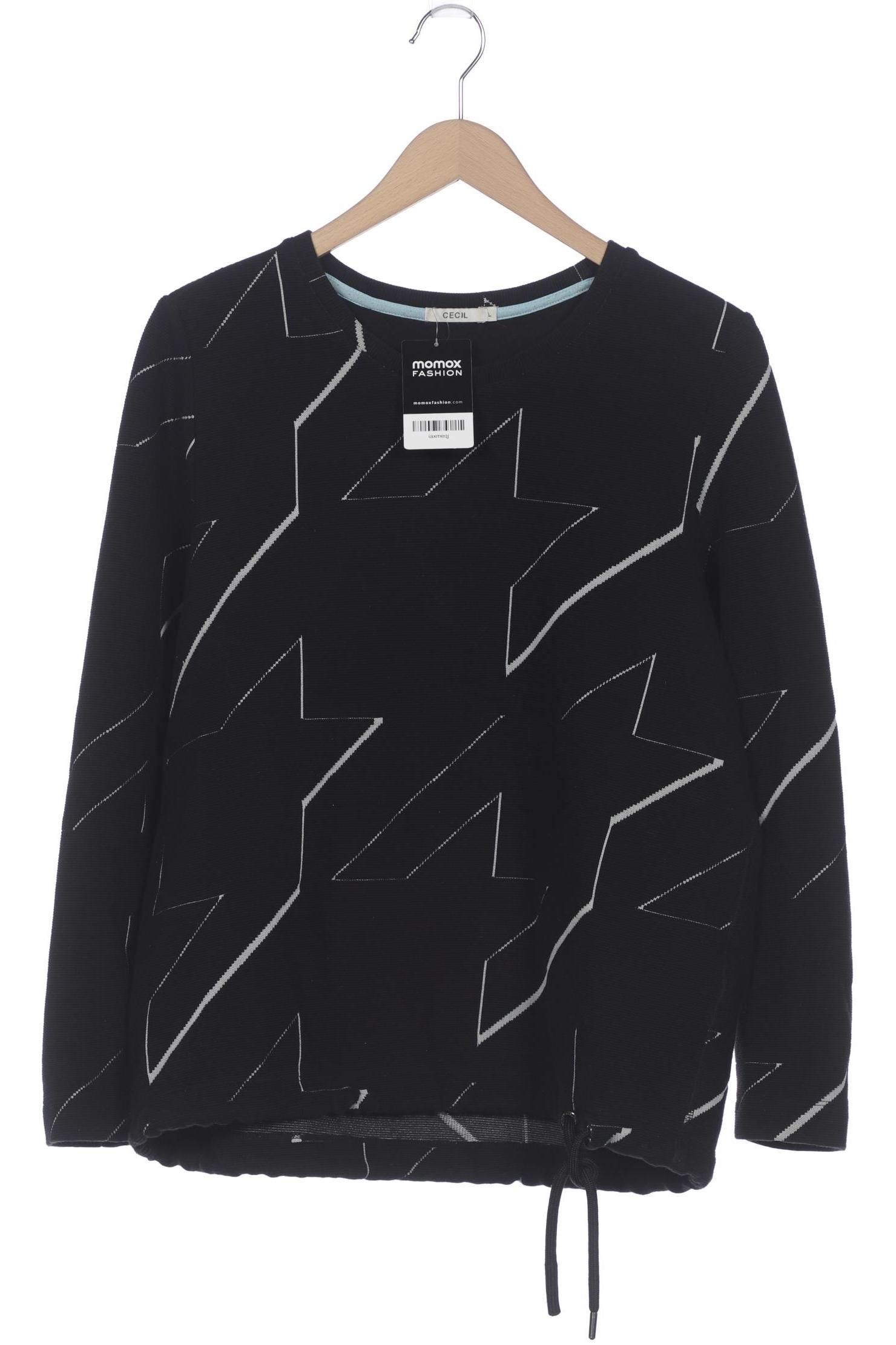 

Cecil Damen Sweatshirt, schwarz, Gr. 42