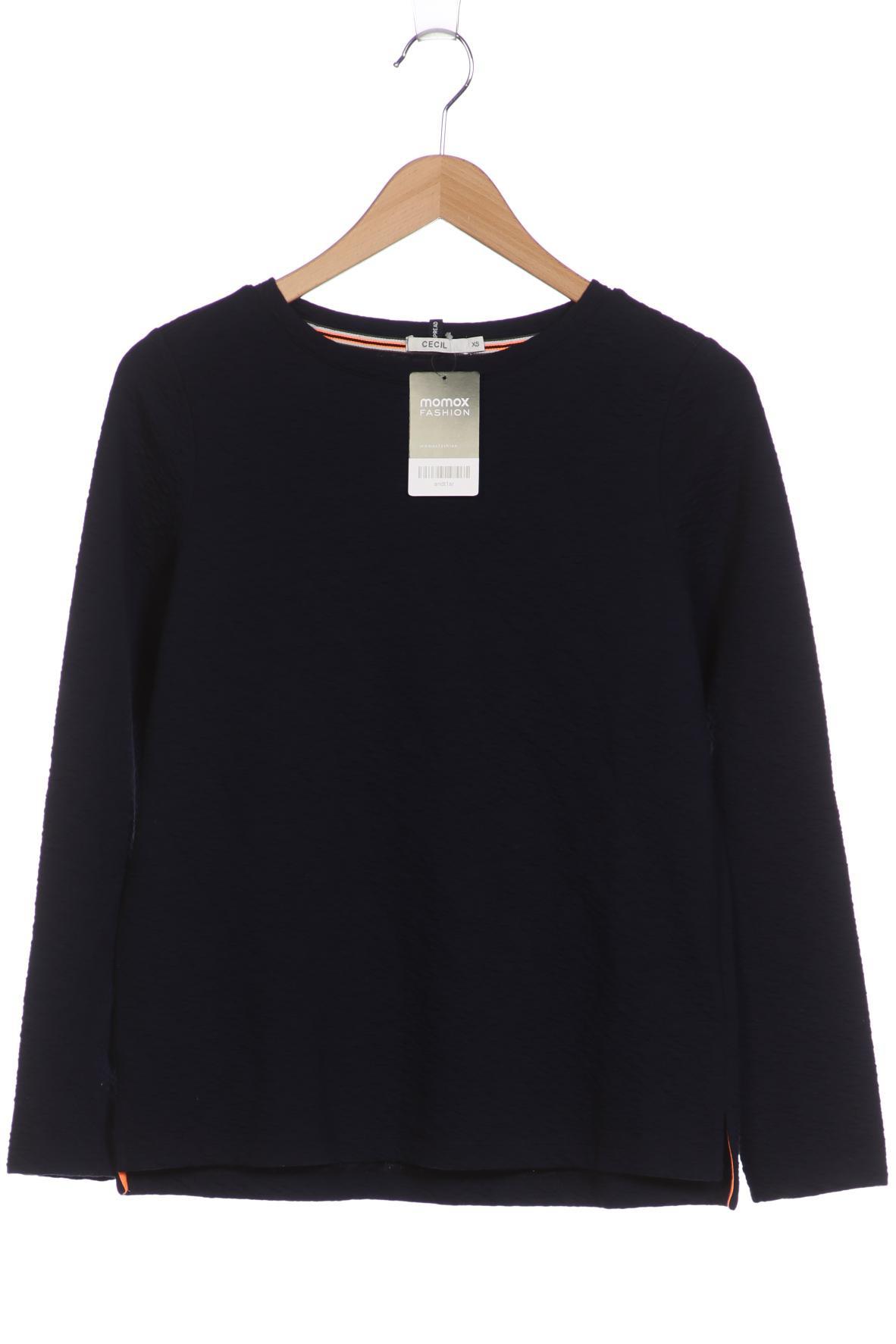 

Cecil Damen Sweatshirt, marineblau, Gr. 34