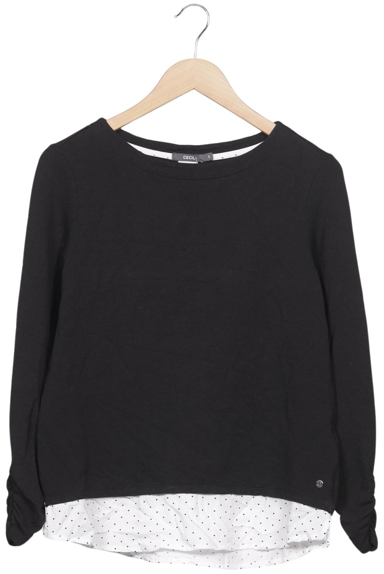 

Cecil Damen Sweatshirt, schwarz, Gr. 36