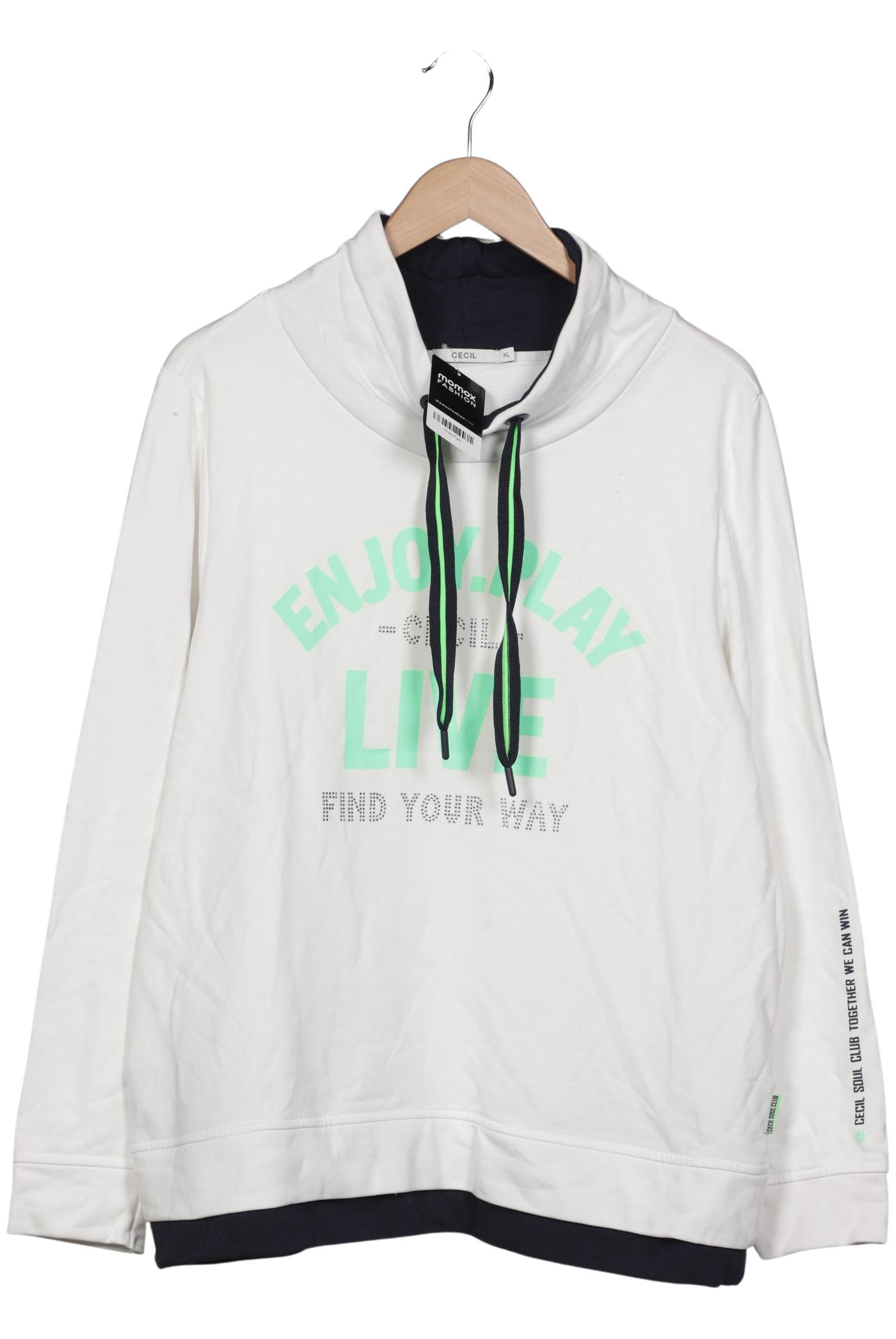

Cecil Damen Sweatshirt, weiß, Gr. 44