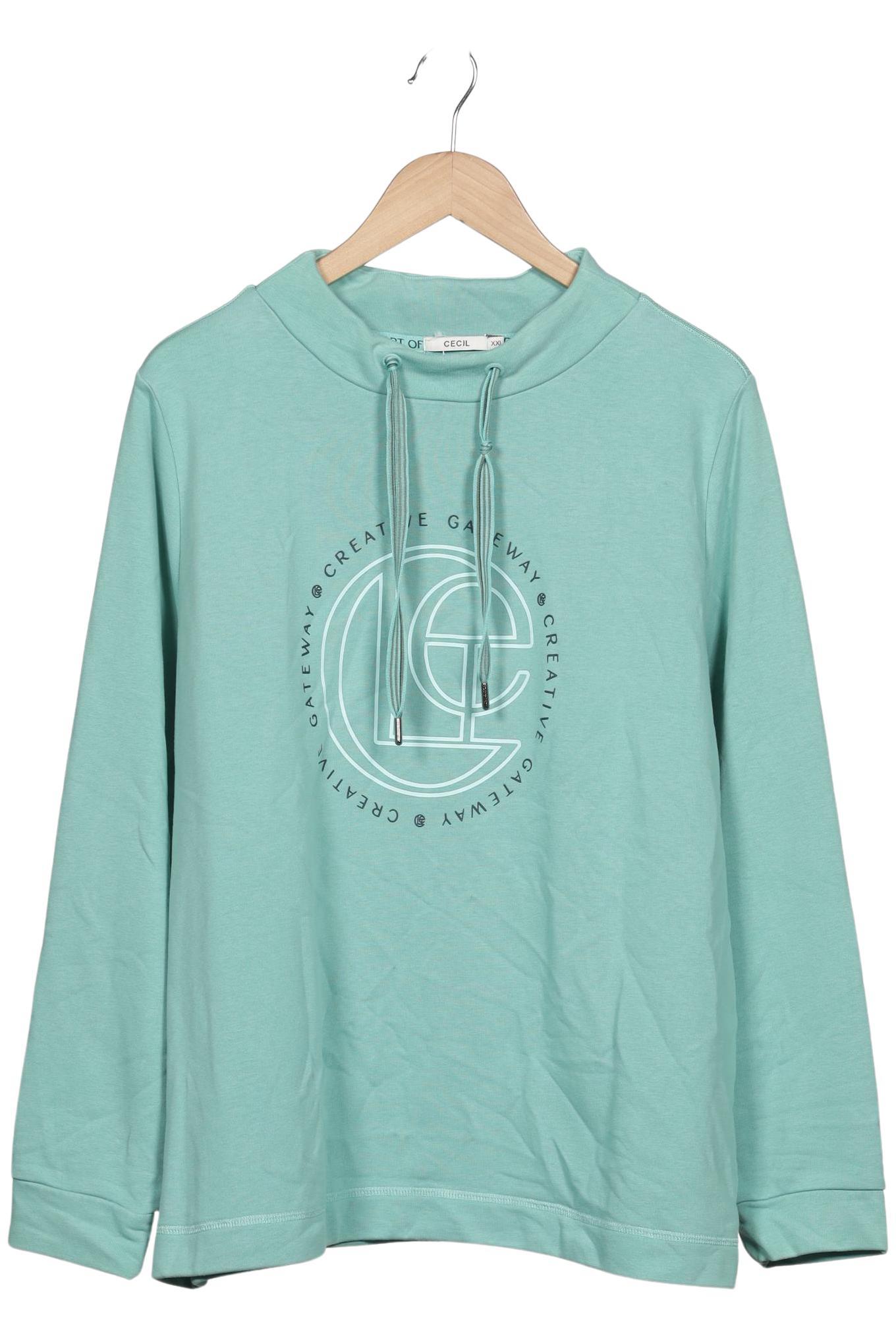 

Cecil Damen Sweatshirt, hellgrün, Gr. 46
