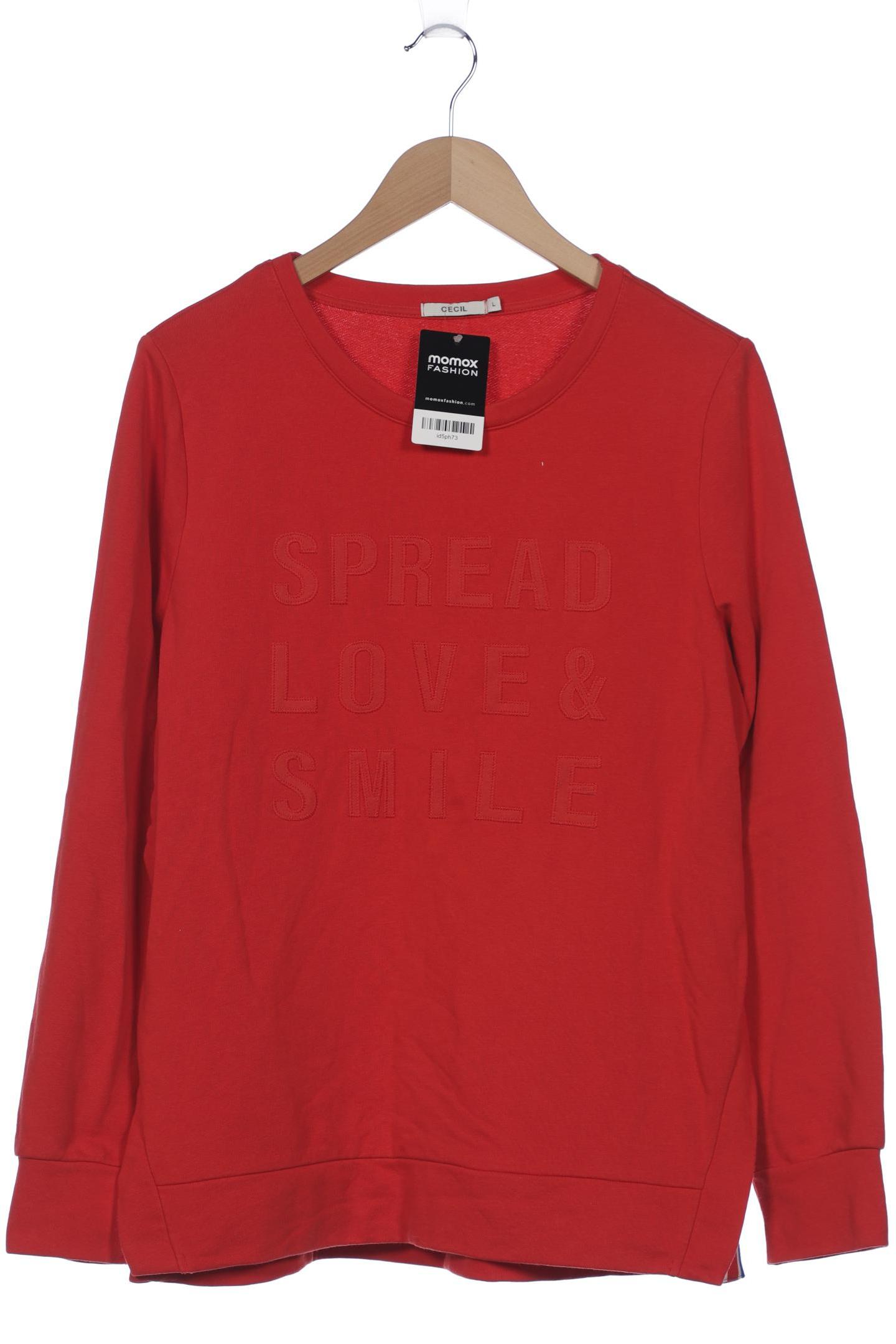 

Cecil Damen Sweatshirt, rot, Gr. 42