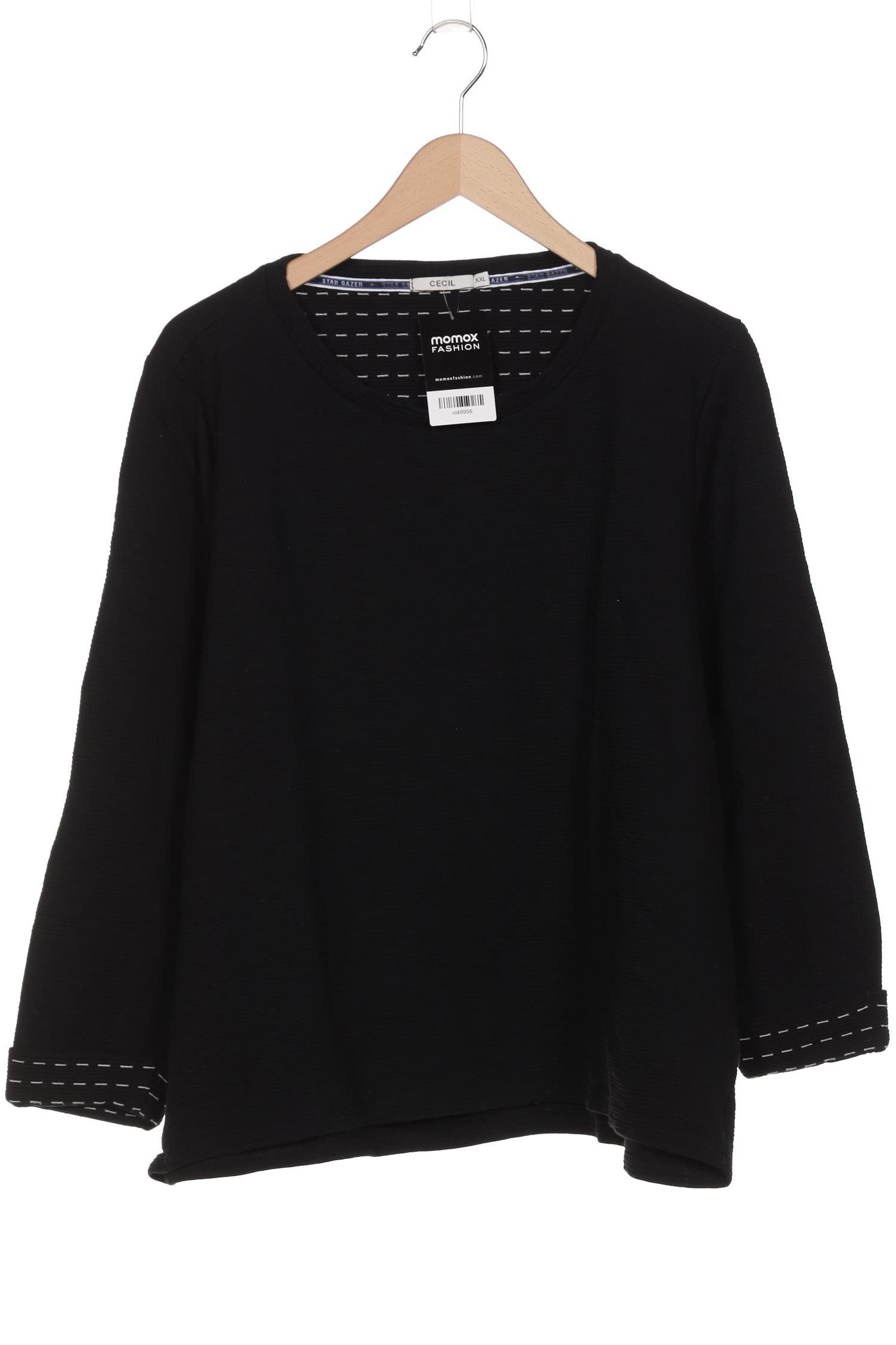 

Cecil Damen Sweatshirt, schwarz, Gr. 46
