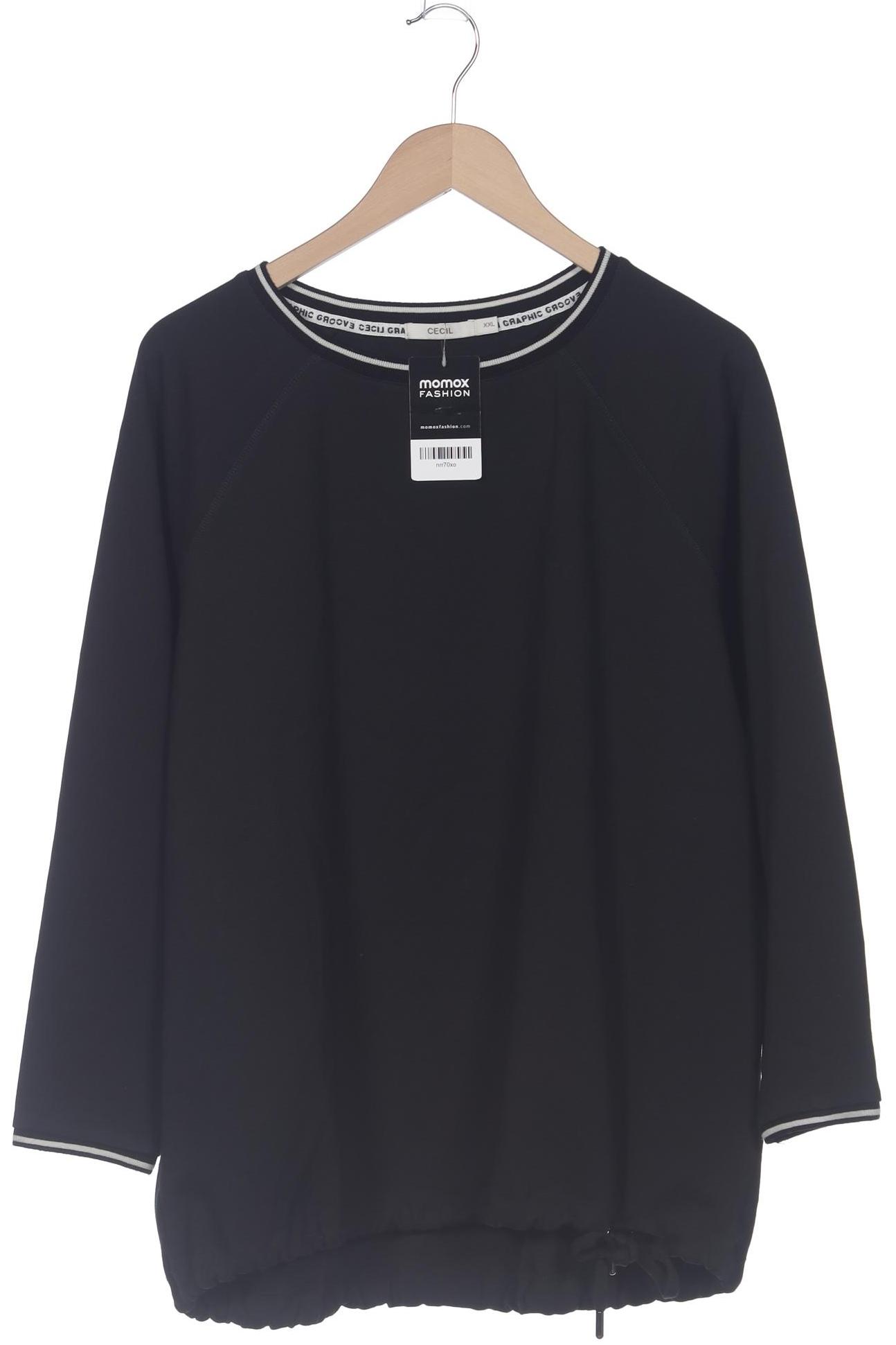 

Cecil Damen Sweatshirt, schwarz, Gr. 46