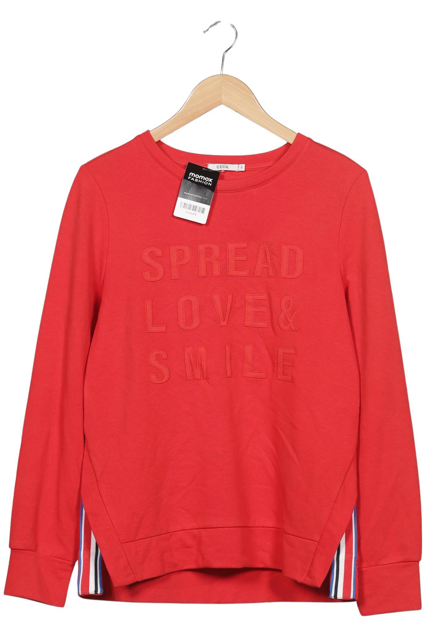

Cecil Damen Sweatshirt, rot, Gr. 36
